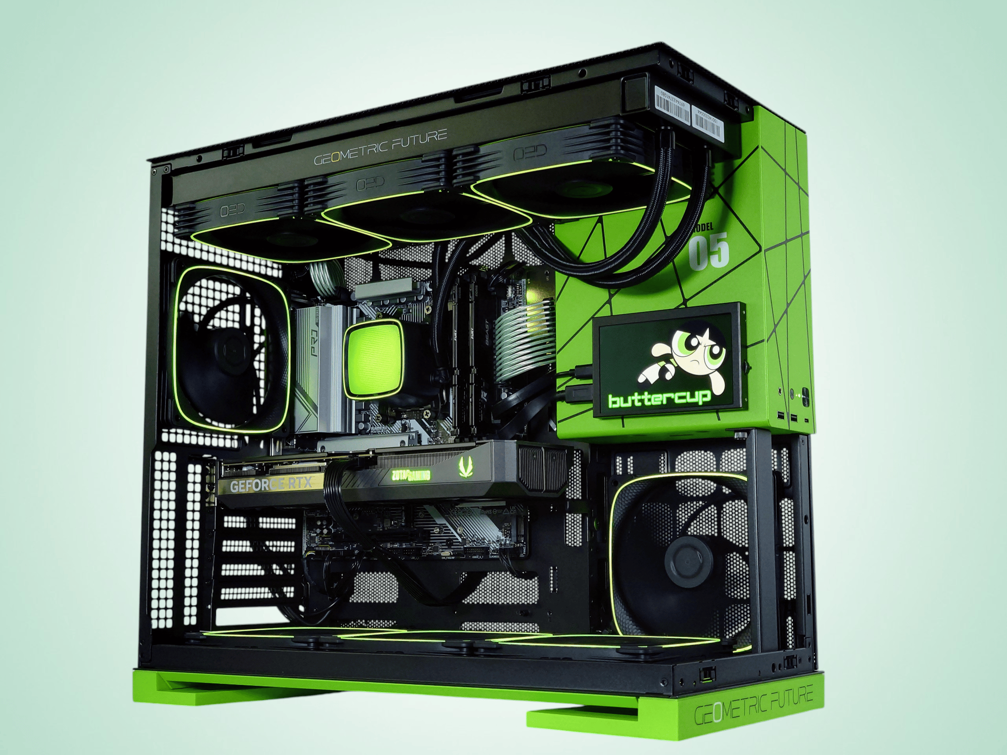 💚 👧Buttercup🌪️ Nvidia RTX 5070 12GB🌪️ AMD Ryzen 7 7700X🌪️ 32GB DDR5🌪️ 1TB NVME