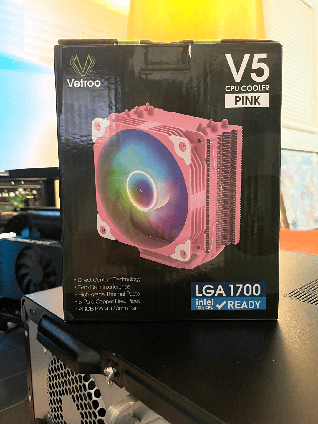 Vetroo V5 Pink CPU Cooler | Jawa