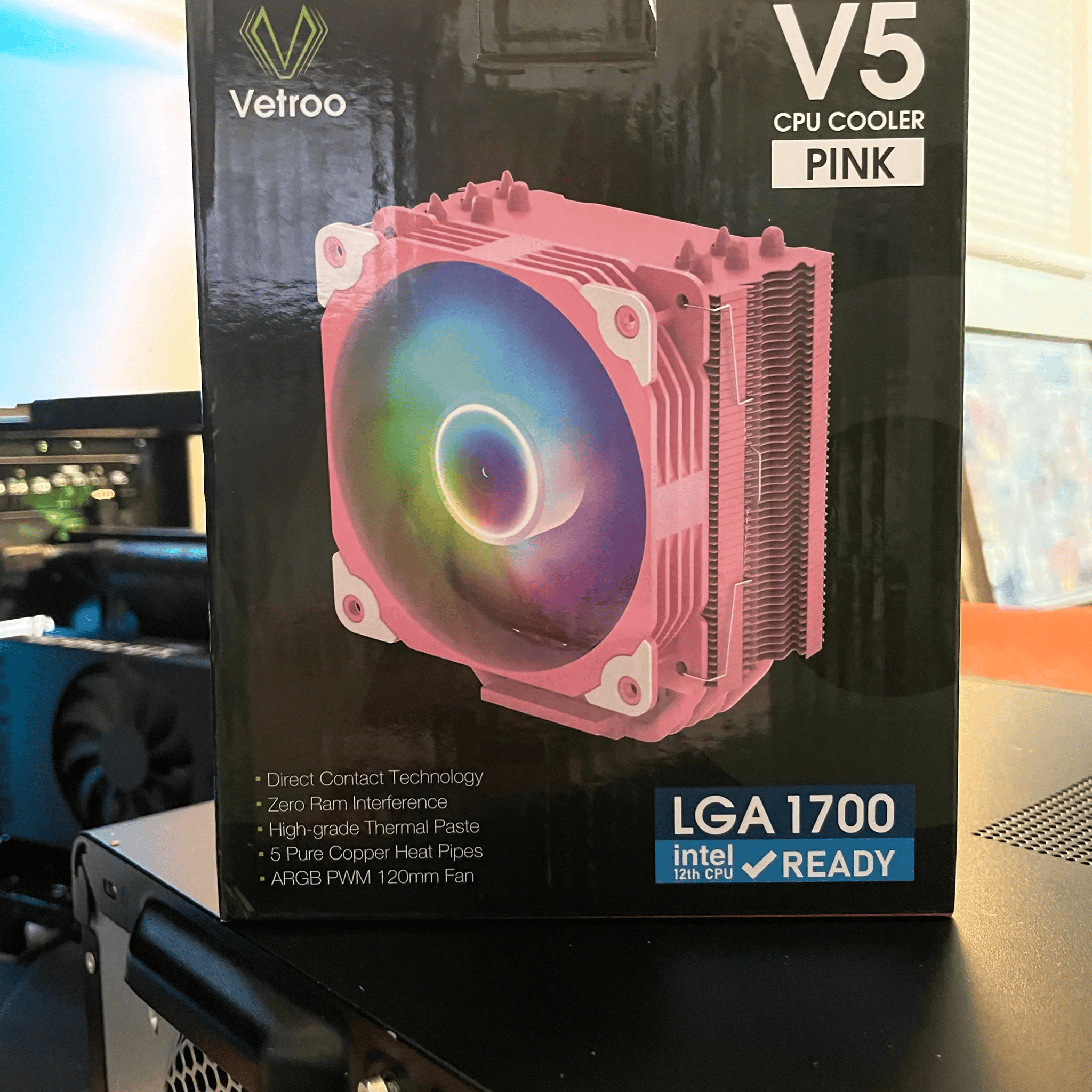 Vetroo V5 Pink CPU Cooler