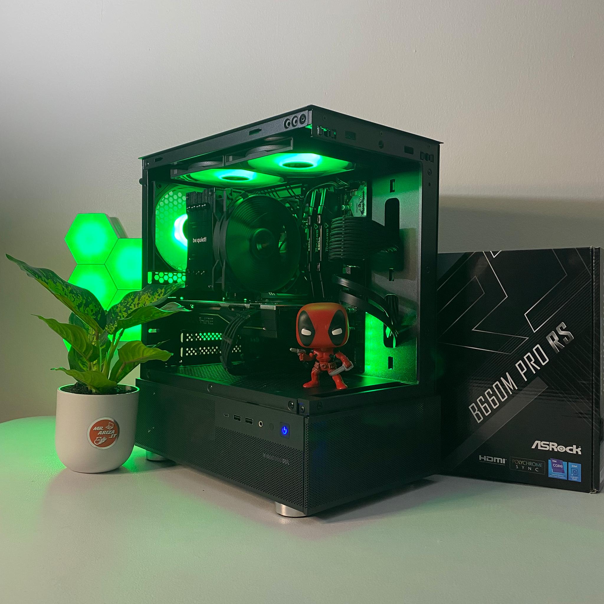 🖥️ Labor Day Sale !!!! i3 13100F / 16GB / 512GB / RX 580 8GB - Black Phoenix Gaming PC
