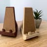 Minimalist Wood PLA Mouse Stand, Cork Lined, Gaming Desk Accessory (3D Printed)