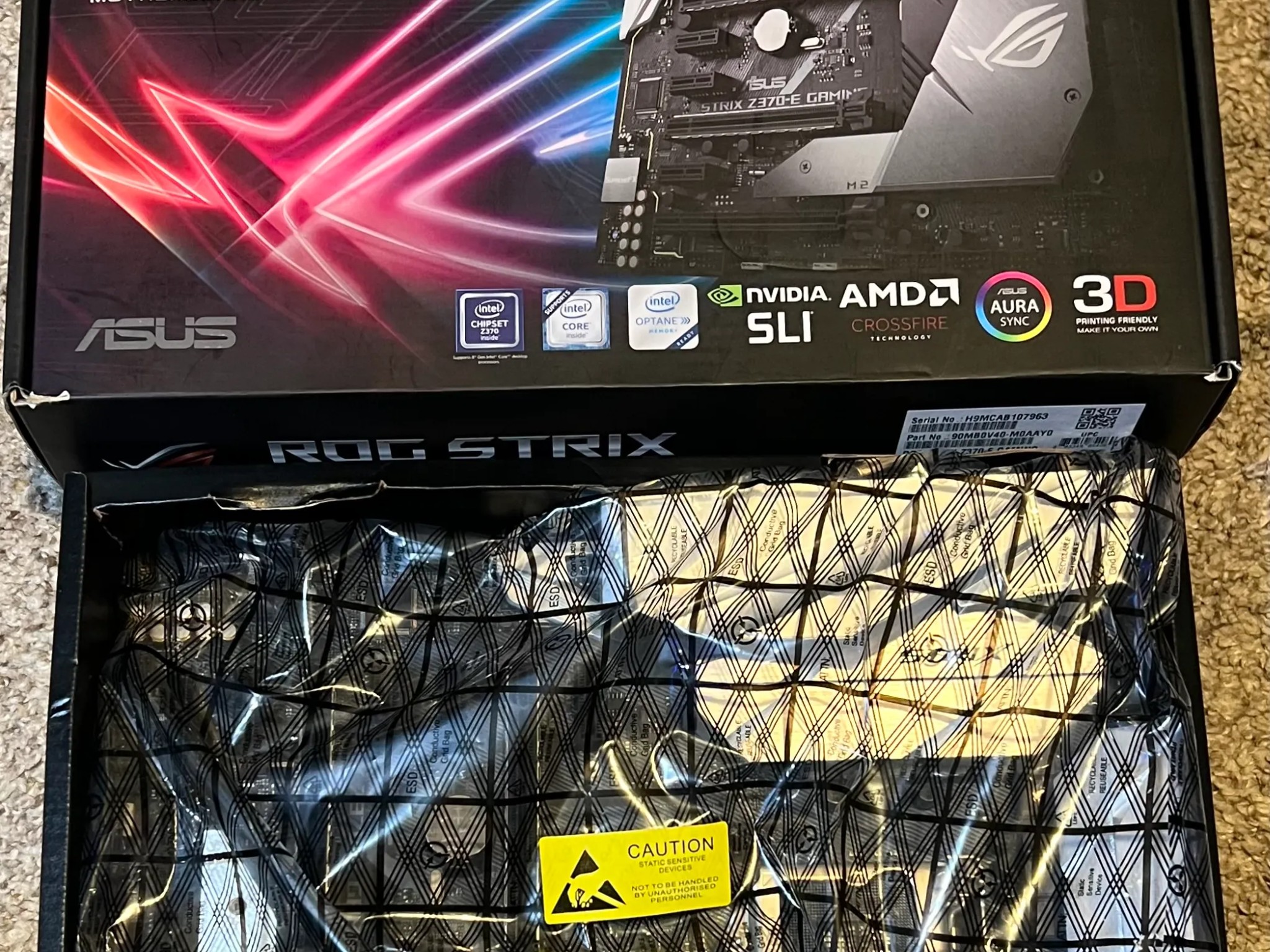 ASUS ROG Strix Z370-E Gaming LGA 1151 (300 Series) Intel Z370 ATX Intel Motherboard