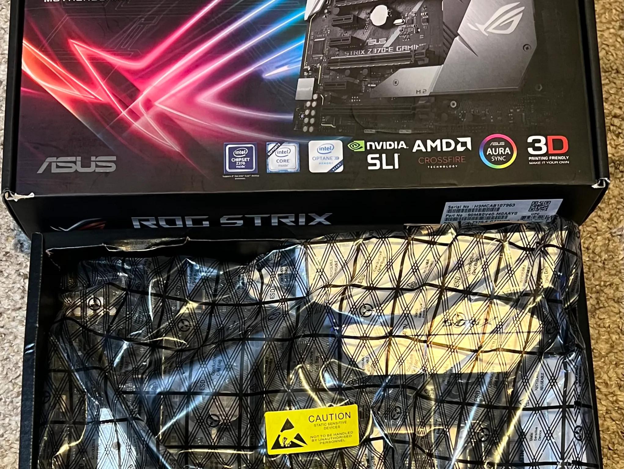 ASUS ROG Strix Z370-E Gaming LGA 1151 (300 Series) Intel Z370 ATX Intel Motherboard