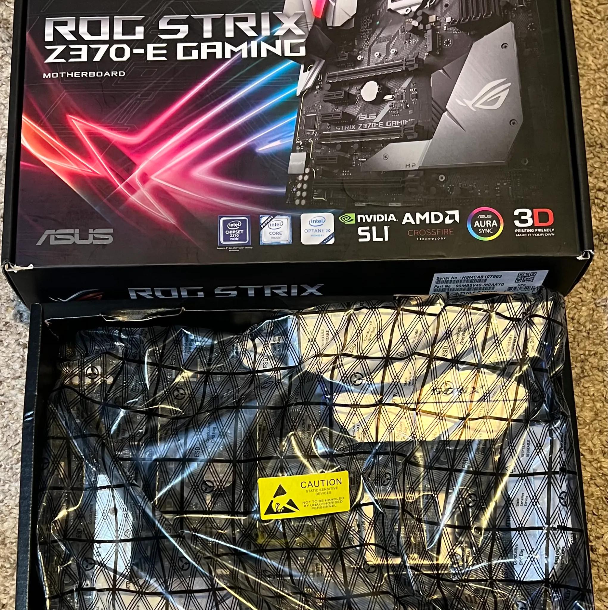ASUS ROG Strix Z370-E Gaming LGA 1151 (300 Series) Intel Z370 ATX Intel Motherboard