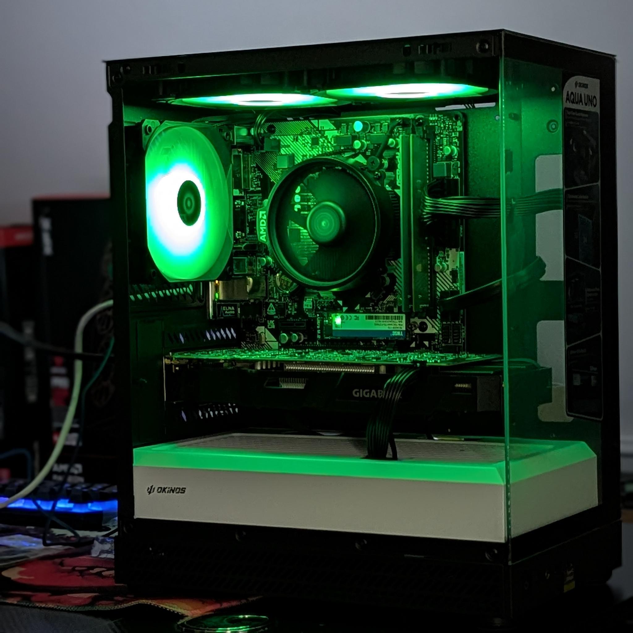Gaming PC|AMD Ryzen 5 2600|16 GB DDR4|1 TB NVME SSD M.2|NVIDIA GEFORCE GTX 1070 8 GB|Windows 11 Home
