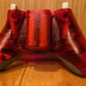 Custom clear red Xbox 360 controller - Hall effect - LEDs - RESTORED