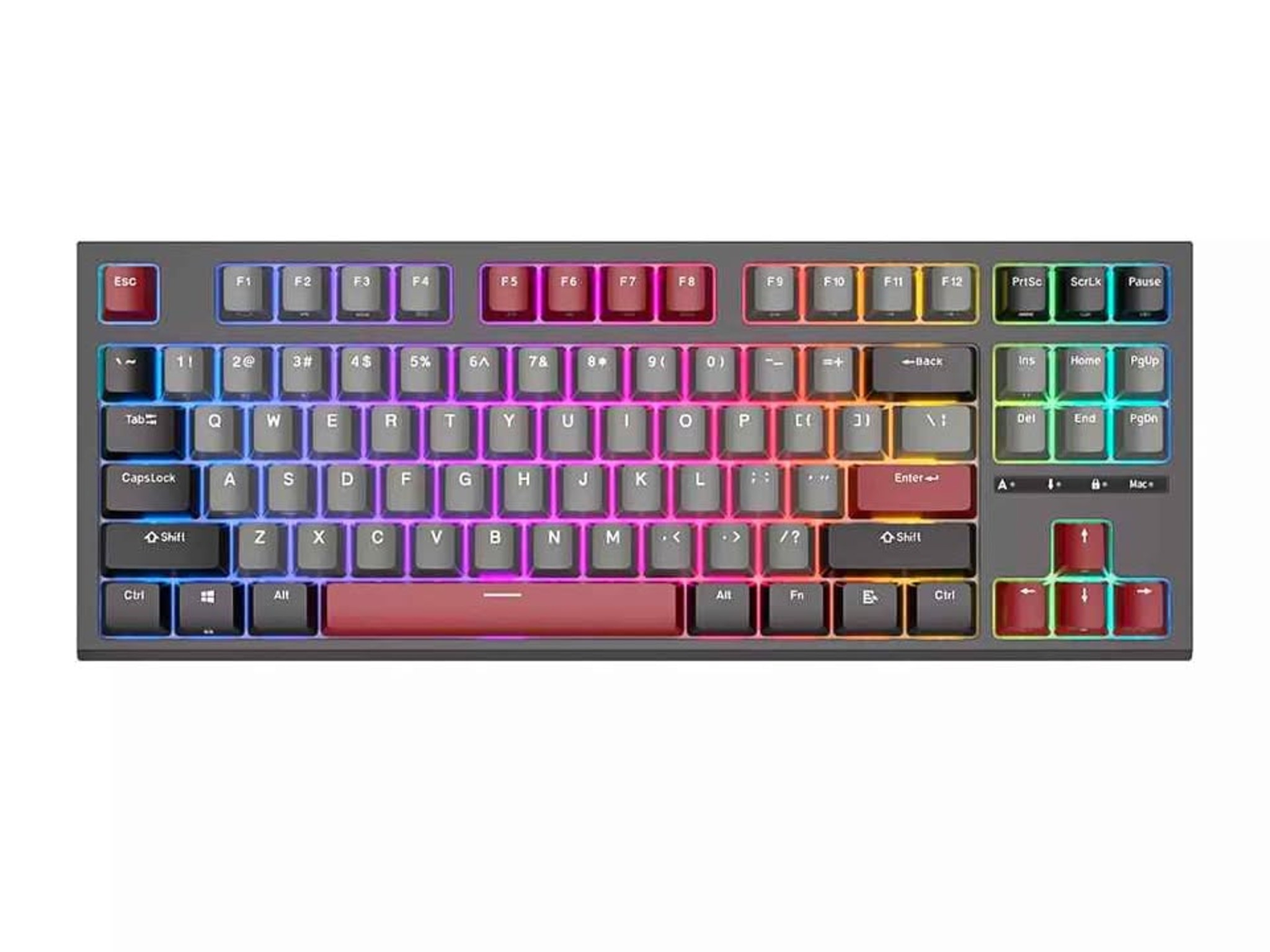 New Mechanical Keyboard RK-R87 TKL with Red switches and RGB backlight