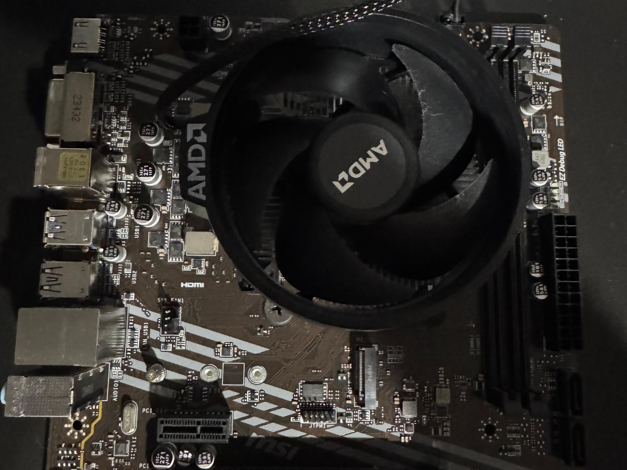 MSI A520M-A PRO + Ryzen 5 4500 Combo w/ Stock Cooler – Tested & Working
