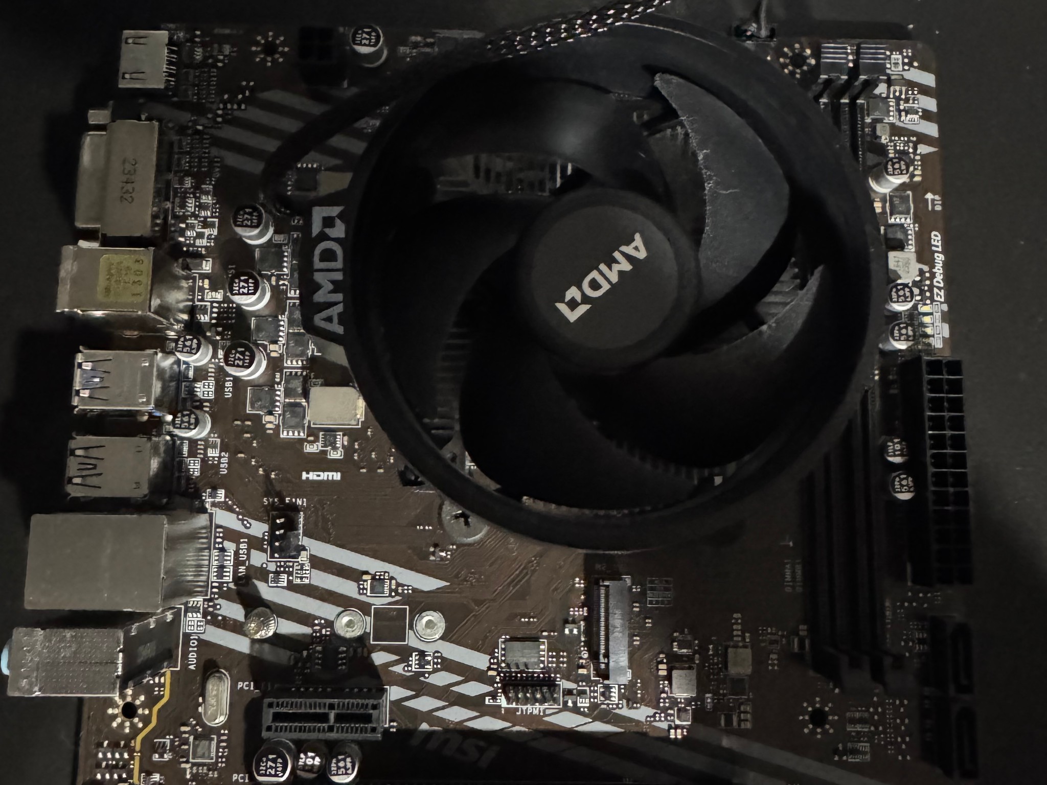 MSI A520M-A PRO + Ryzen 5 4500 Combo w/ Stock Cooler – Tested & Working