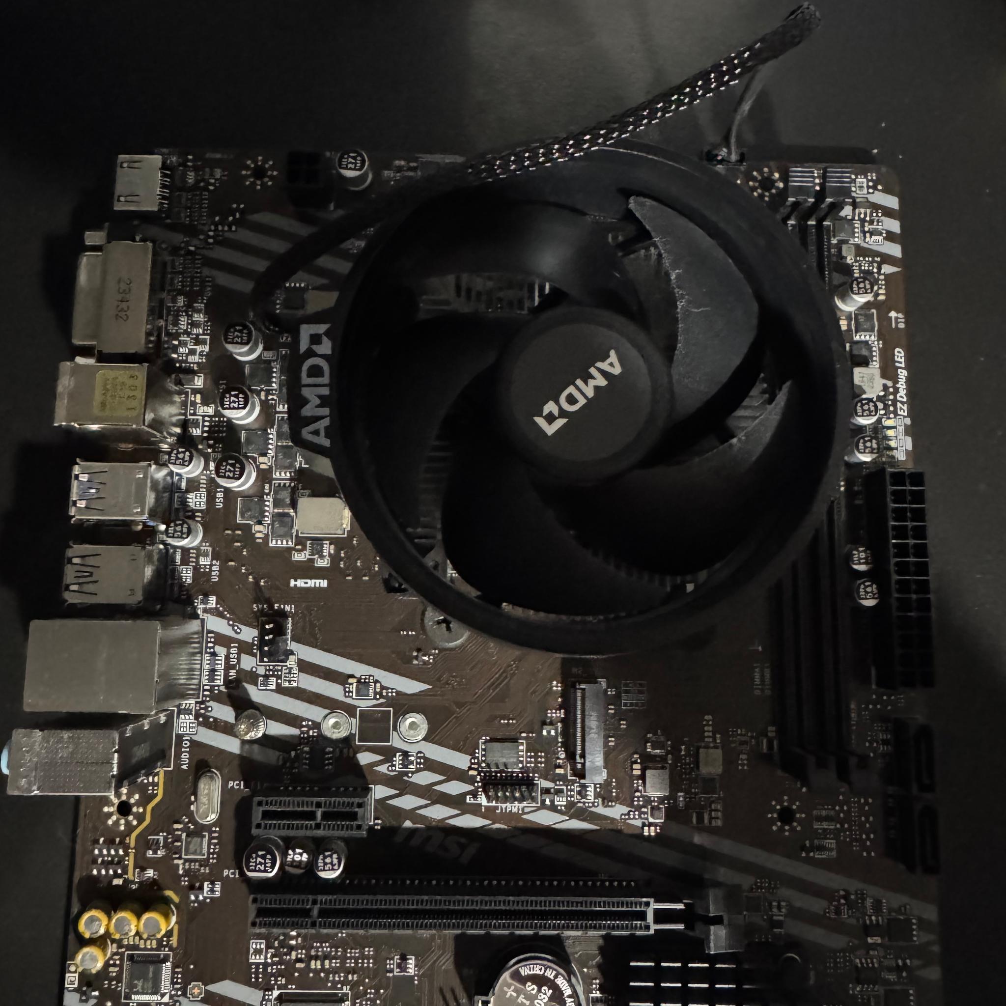 MSI A520M-A PRO + Ryzen 5 4500 Combo w/ Stock Cooler – Tested & Working