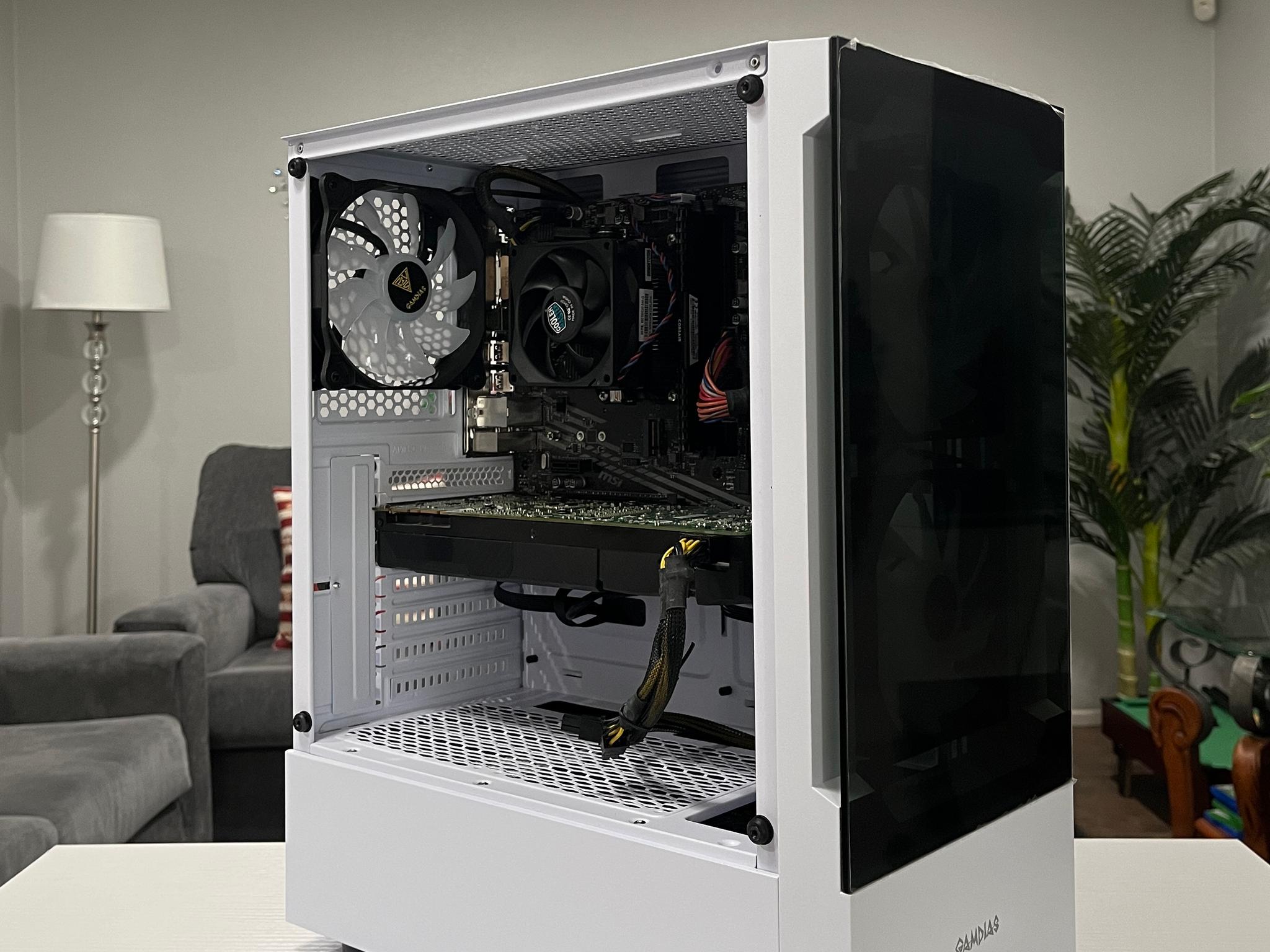 GTX 1080 8GB, Ryzen 5 2600X, 8GB RAM | White RGB Gaming Computer/PC