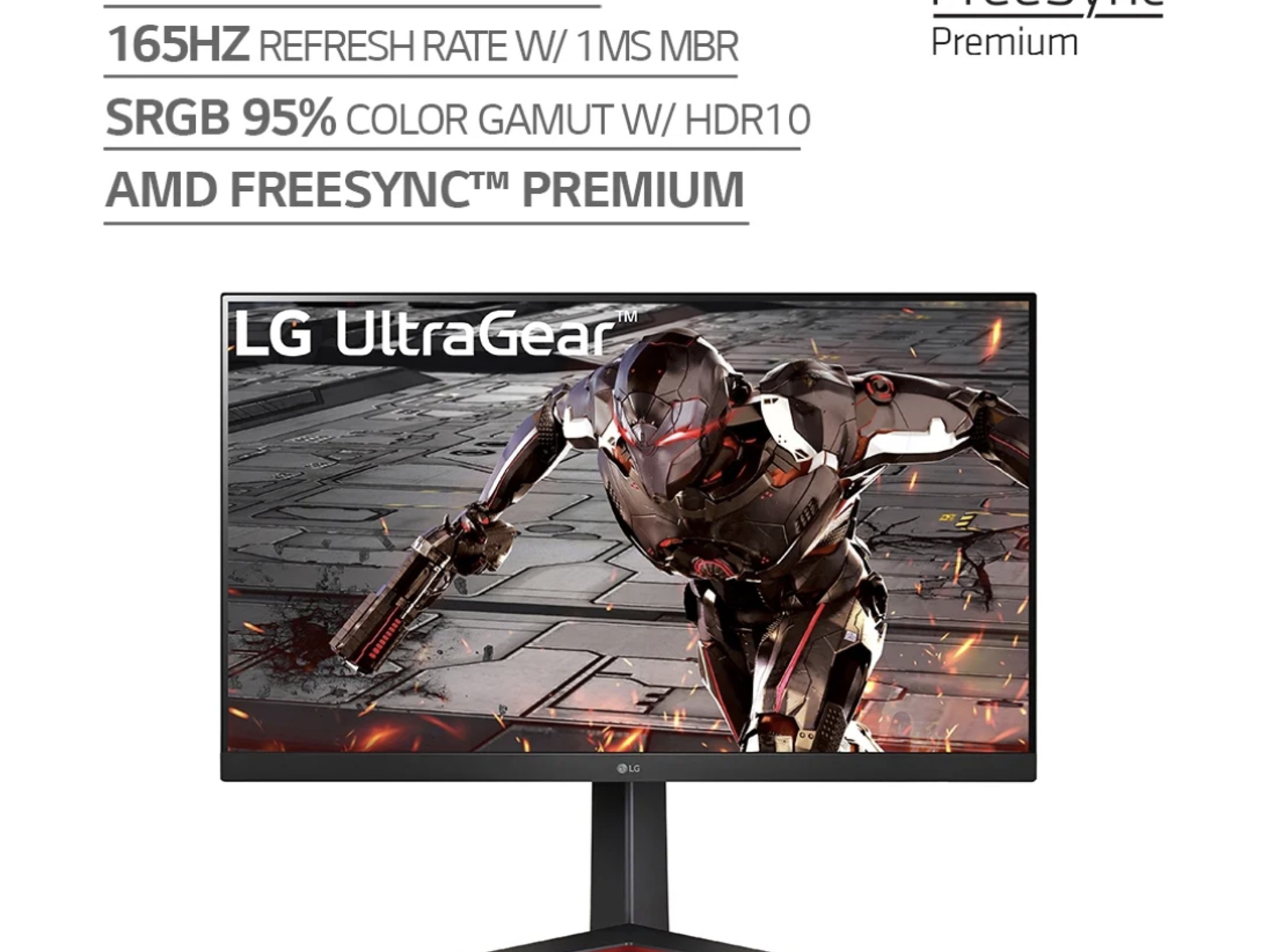 LG Ultragear QHD 165hz 32inch Gaming Monitor