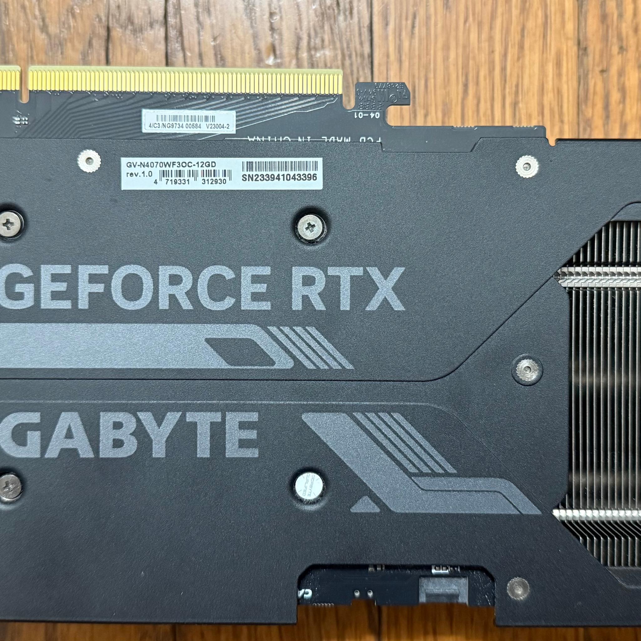 Gigabyte Windforce 4070 12GB