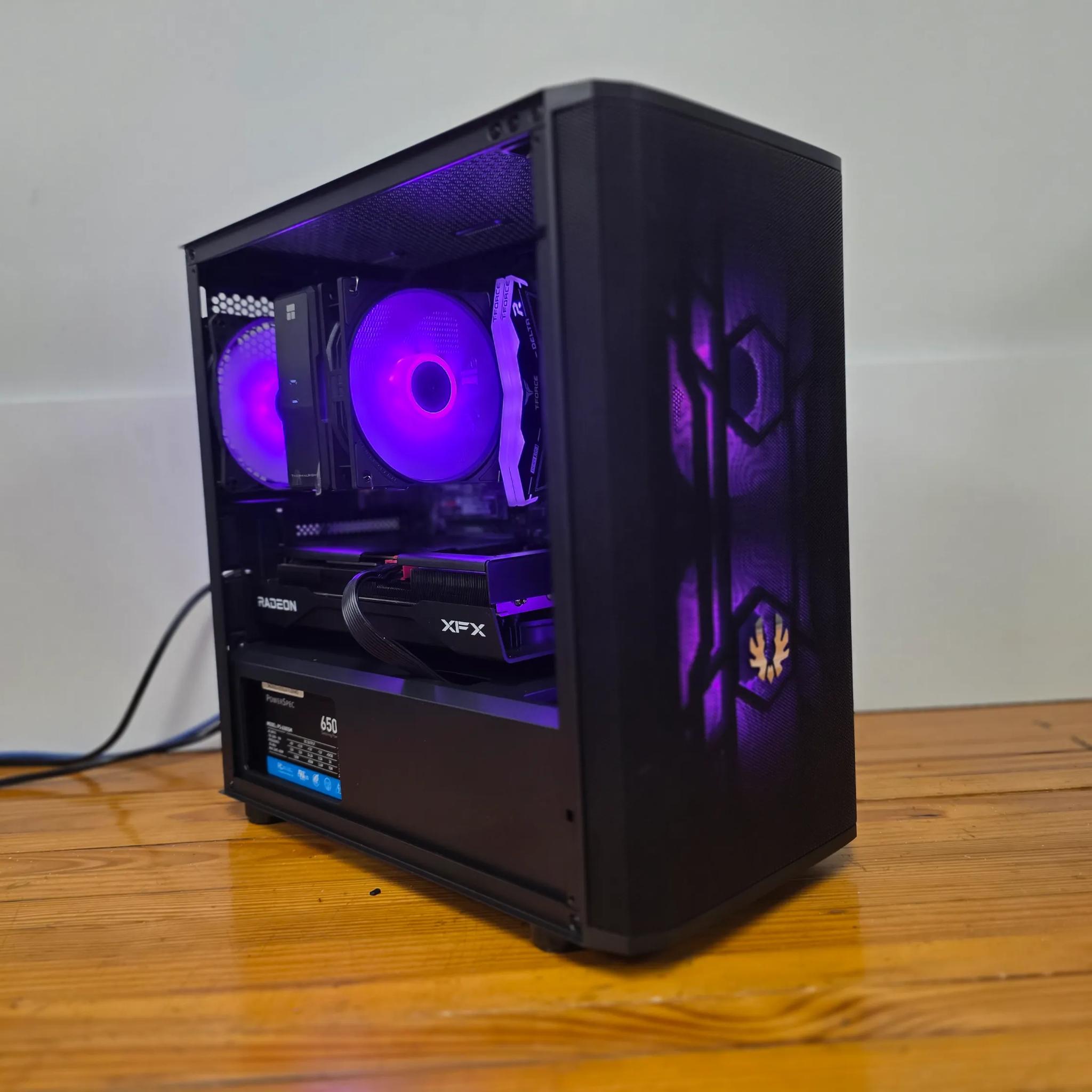 AMD Custom Gaming PC Computer (Ryzen 9600x, XFX 9060 XT, 16GB DDR5)