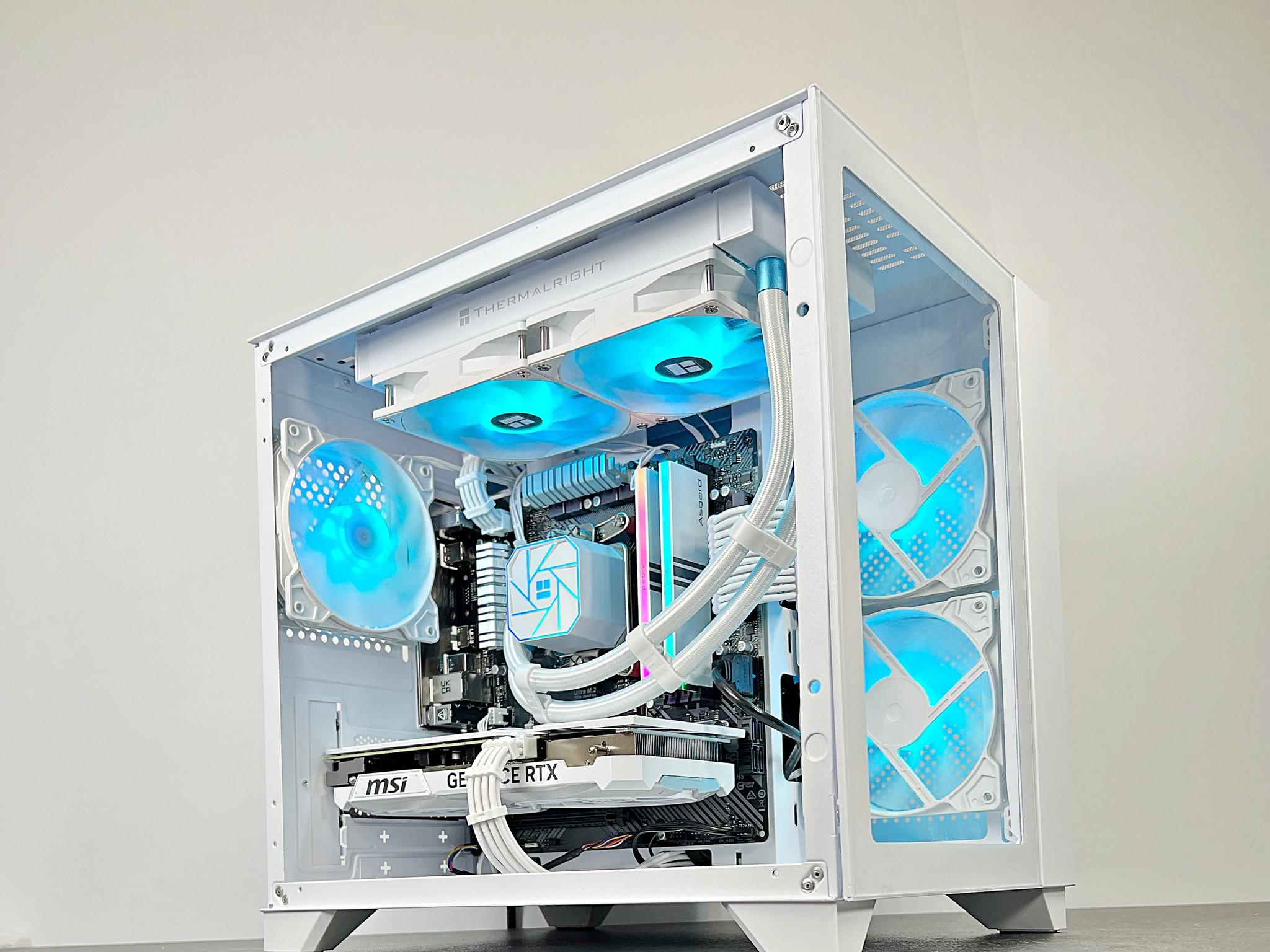 Liquid Cooled RTX 4070 Ryzen 5 5600X 16GB RAM 1TB M.2 Win 11 Gaming PC