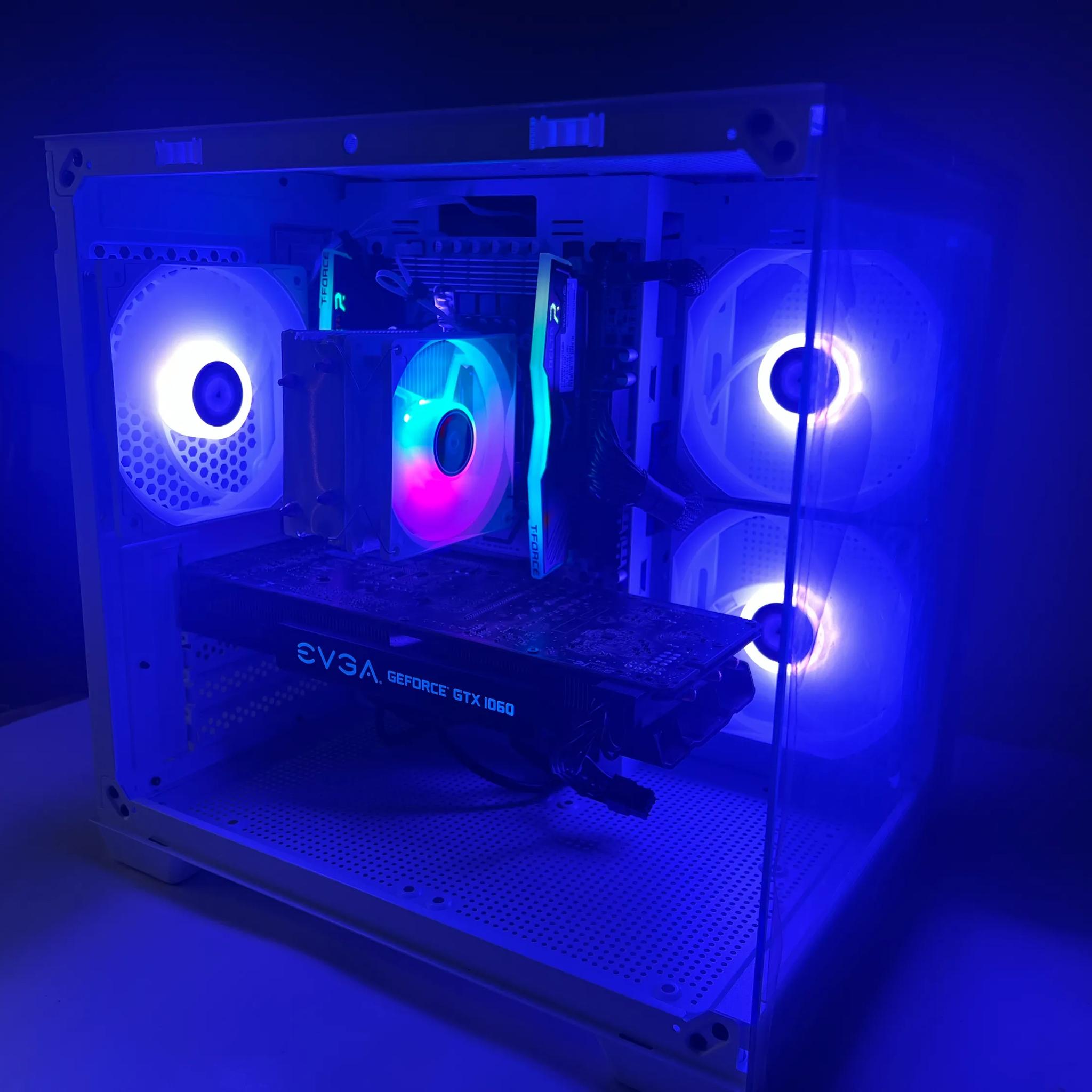 Custom Gaming Pc Intel Xeon 2630 GTX 1060 6gb 512gb M.2 SSD 16gb 3600 DDR4 Ram