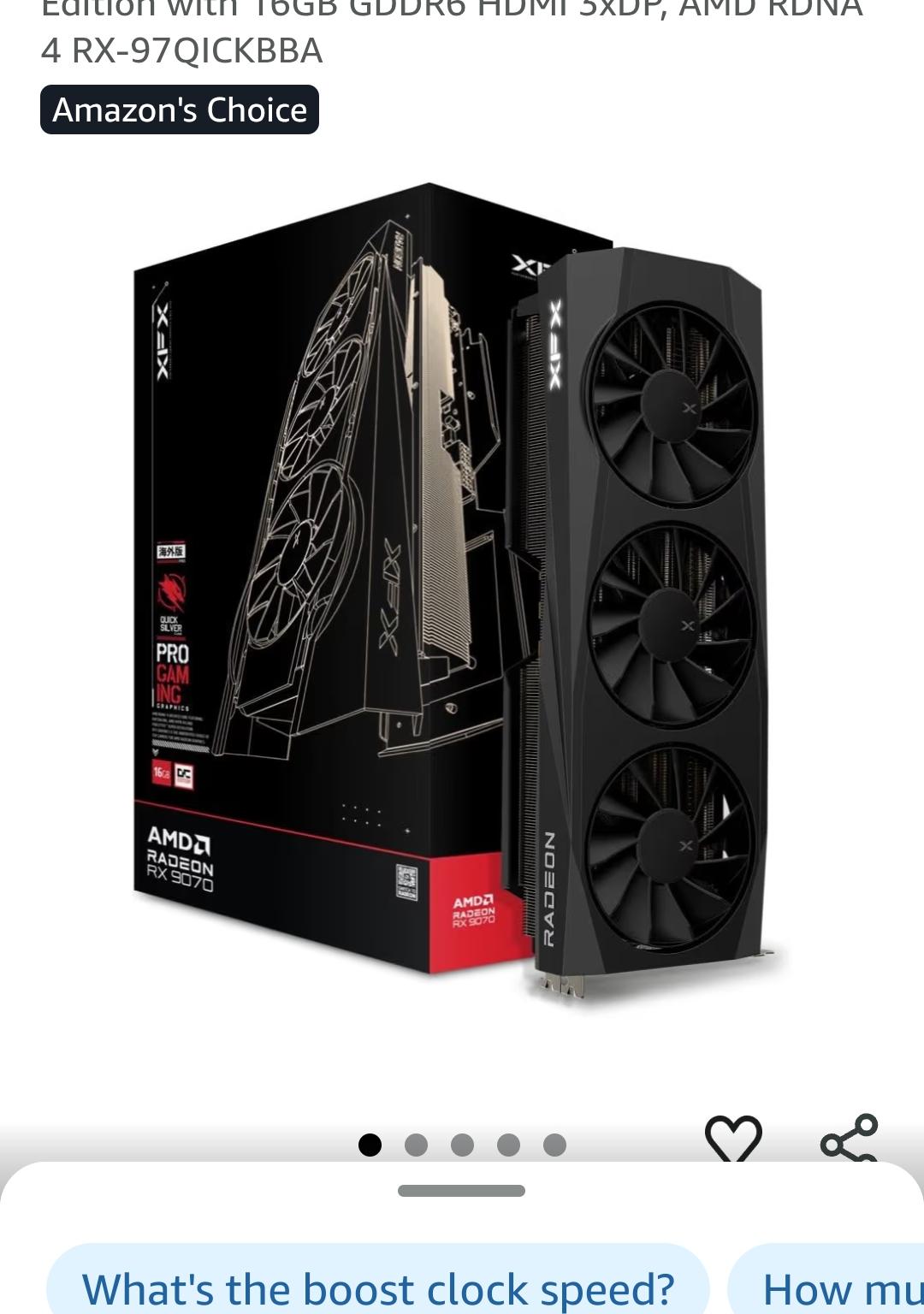 XFX QuickSilver RX 9070 OC White Gaming Edition - Image 5