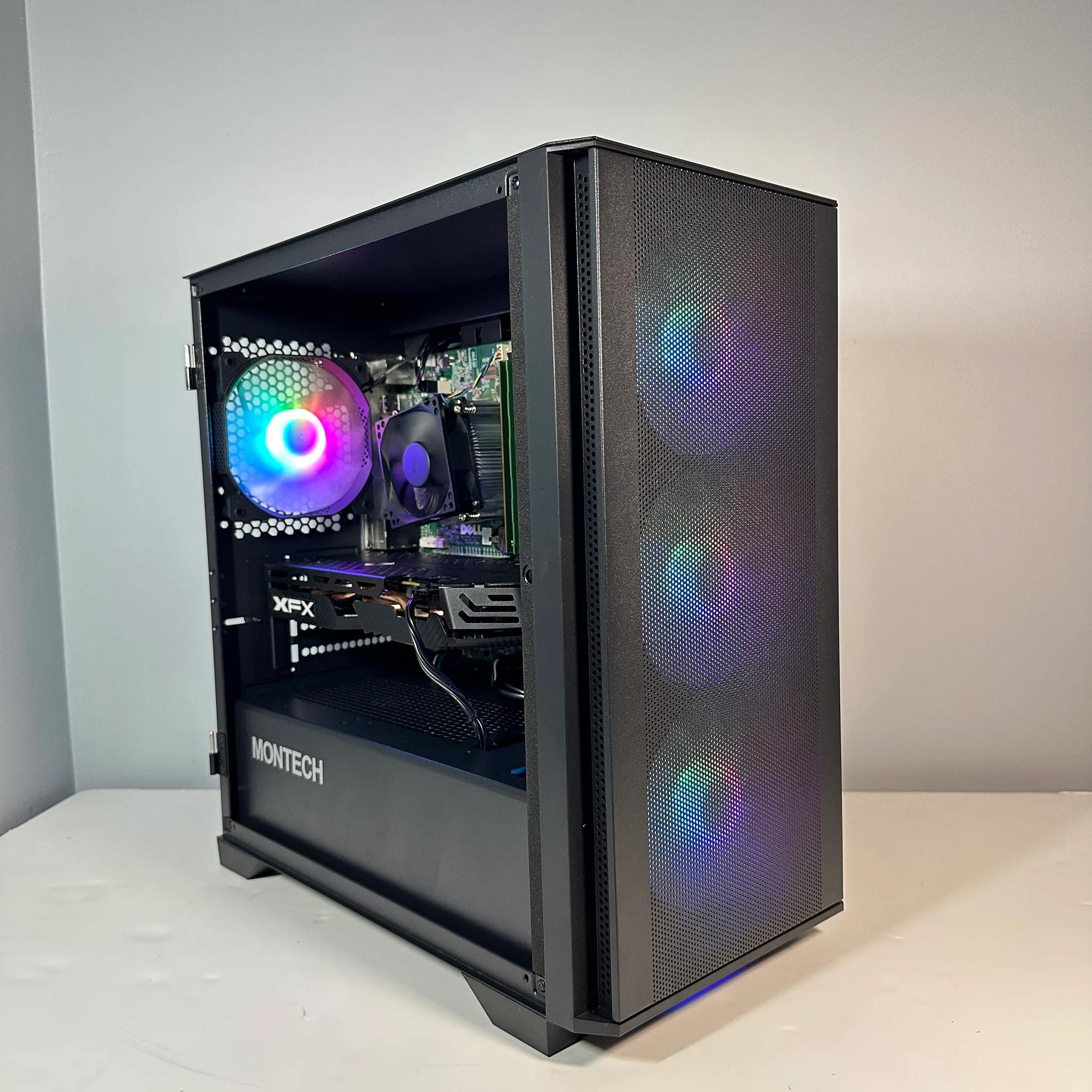 Intel i7 4790/AMD RX 580 8GB Custom RGB Gaming PC BundleW/Keyboard/Mouse/Headset & Mic