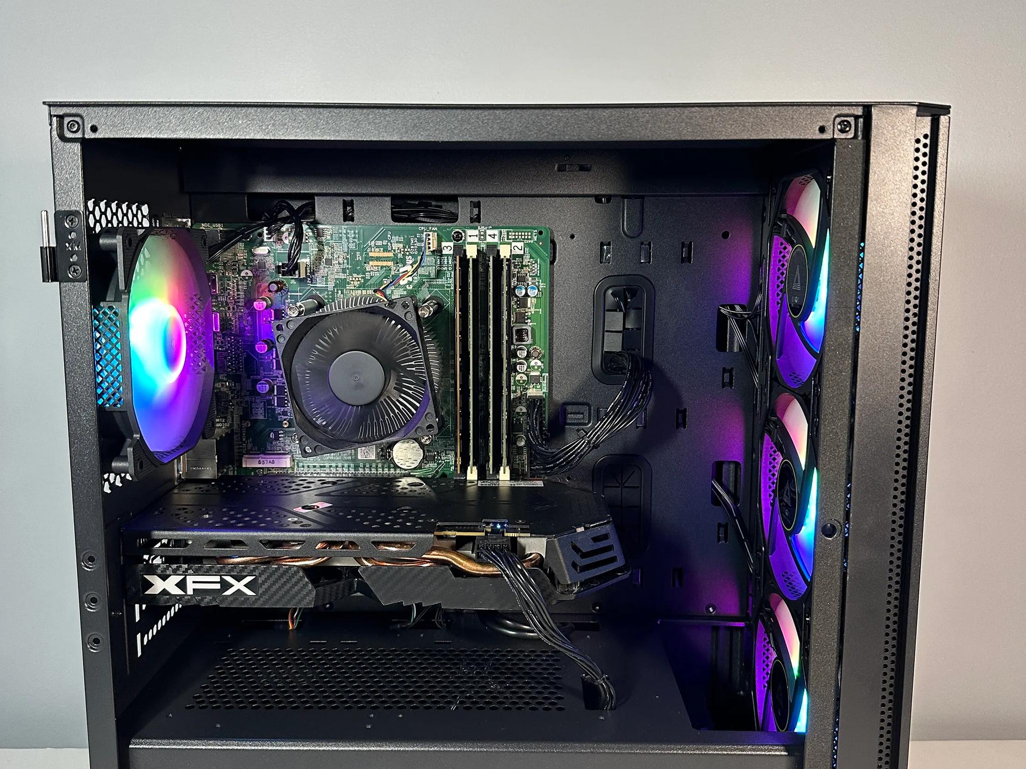 Intel i7 4790/AMD RX 580 8GB Custom RGB Gaming PC BundleW/Keyboard/Mouse/Headset & Mic