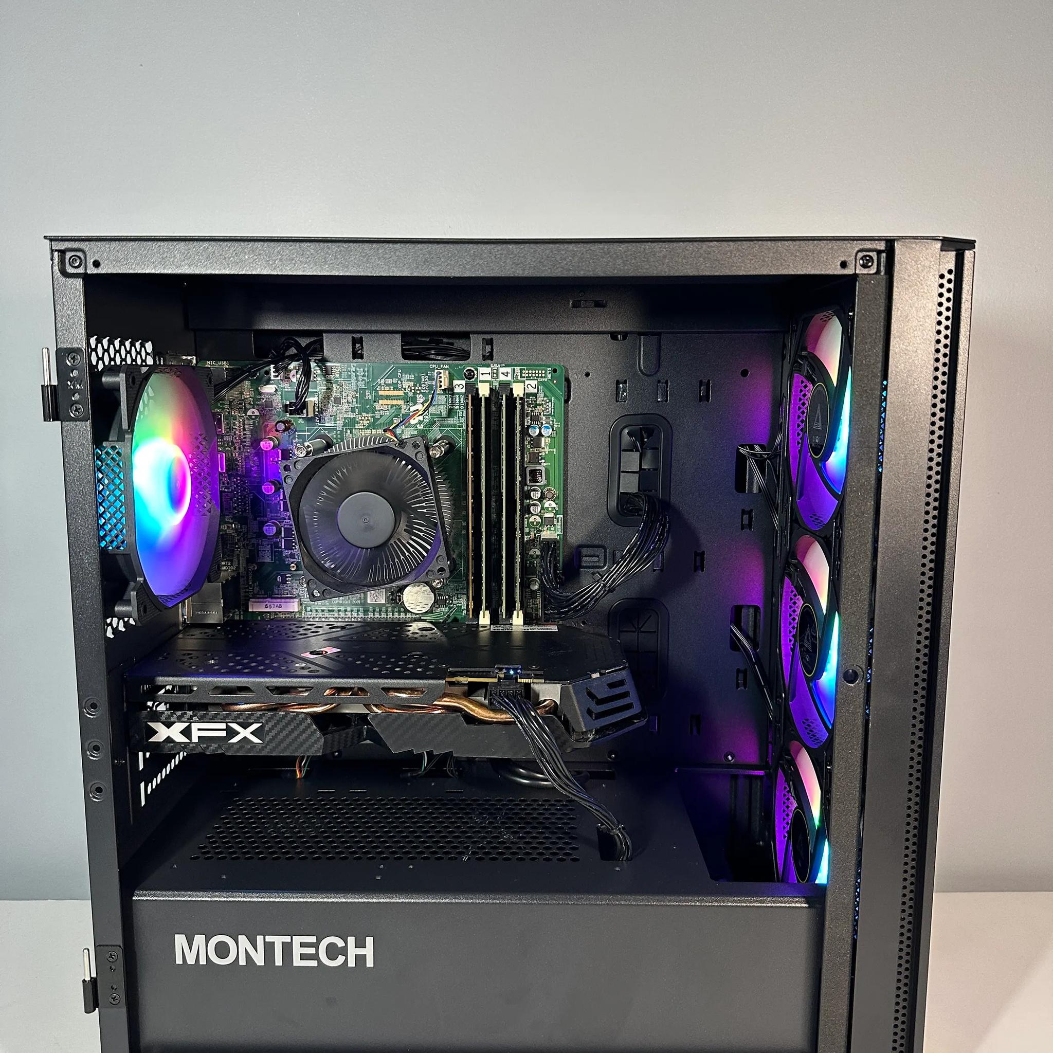 Intel i7 4790/AMD RX 580 8GB Custom RGB Gaming PC BundleW/Keyboard/Mouse/Headset & Mic