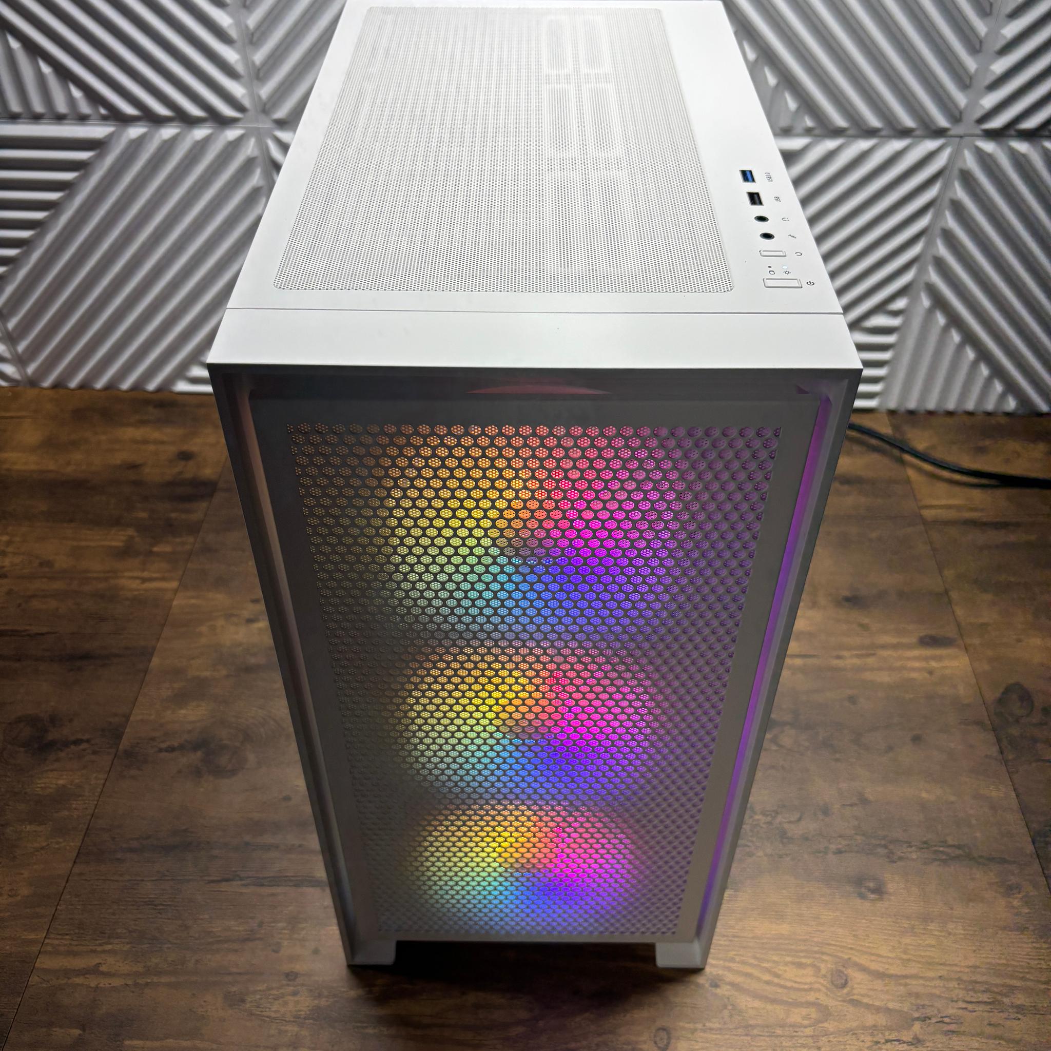 White Gaming PC – i5-12400F | EVGA GTX 1080 SC 8GB | 16GB RAM | 512GB Storage