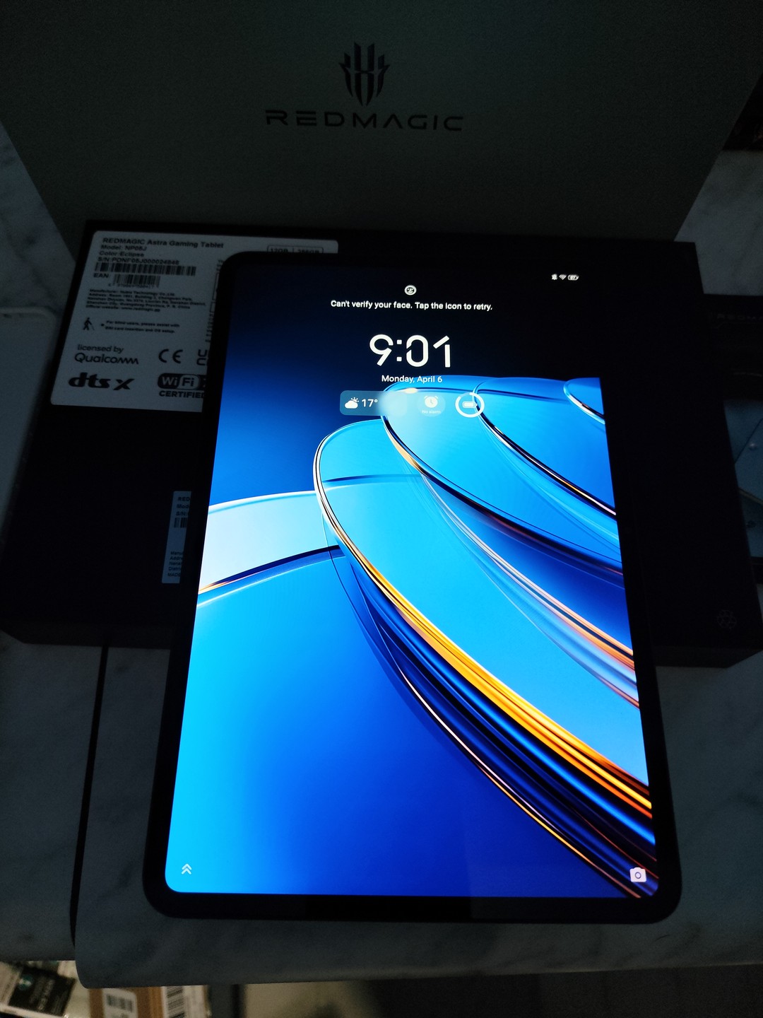 REDMAGIC ASTRA GAMING TABLET 12GB MEMORY 256GB STORAGE ECLIPSE