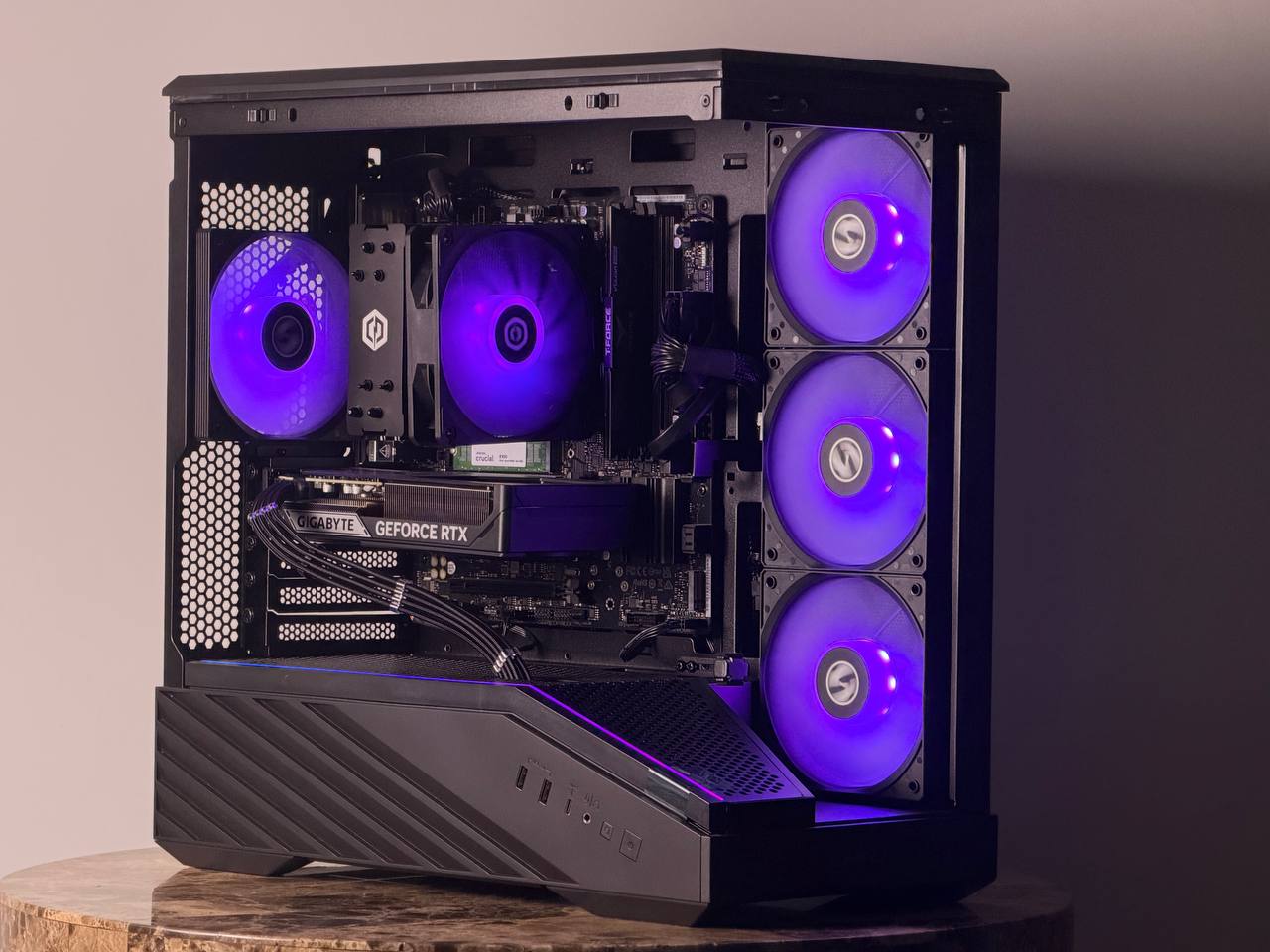 FREE SHIPPING 🖤🌈 Black RGB Gaming PC | RTX 5060 Ti | AMD Ryzen 7 8700F | 1 TB NVME | 16 GB DDR5