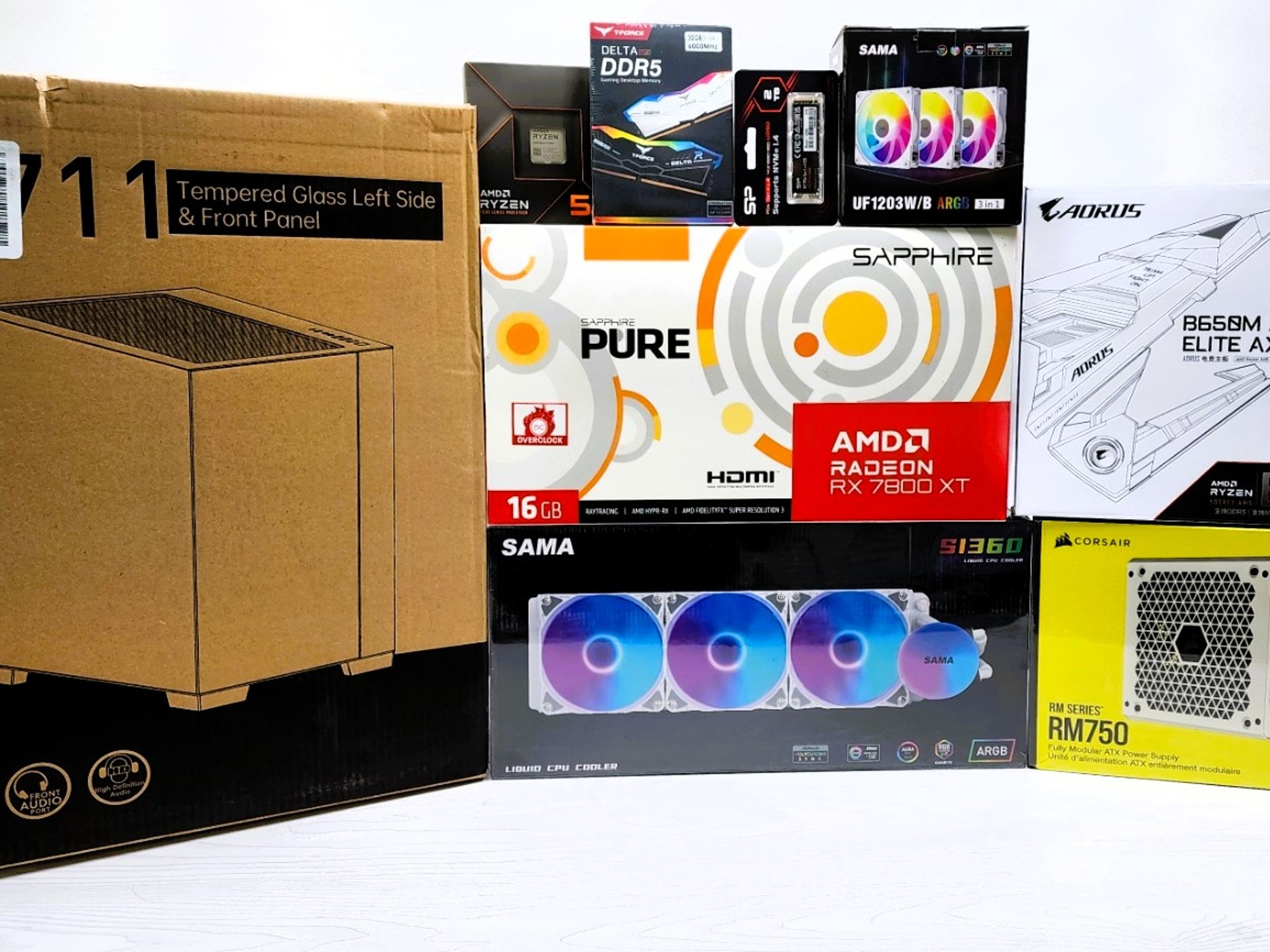 WHITE ALL AMD 1440P/4K GAMING PC - READ DESCRIPTION!!!