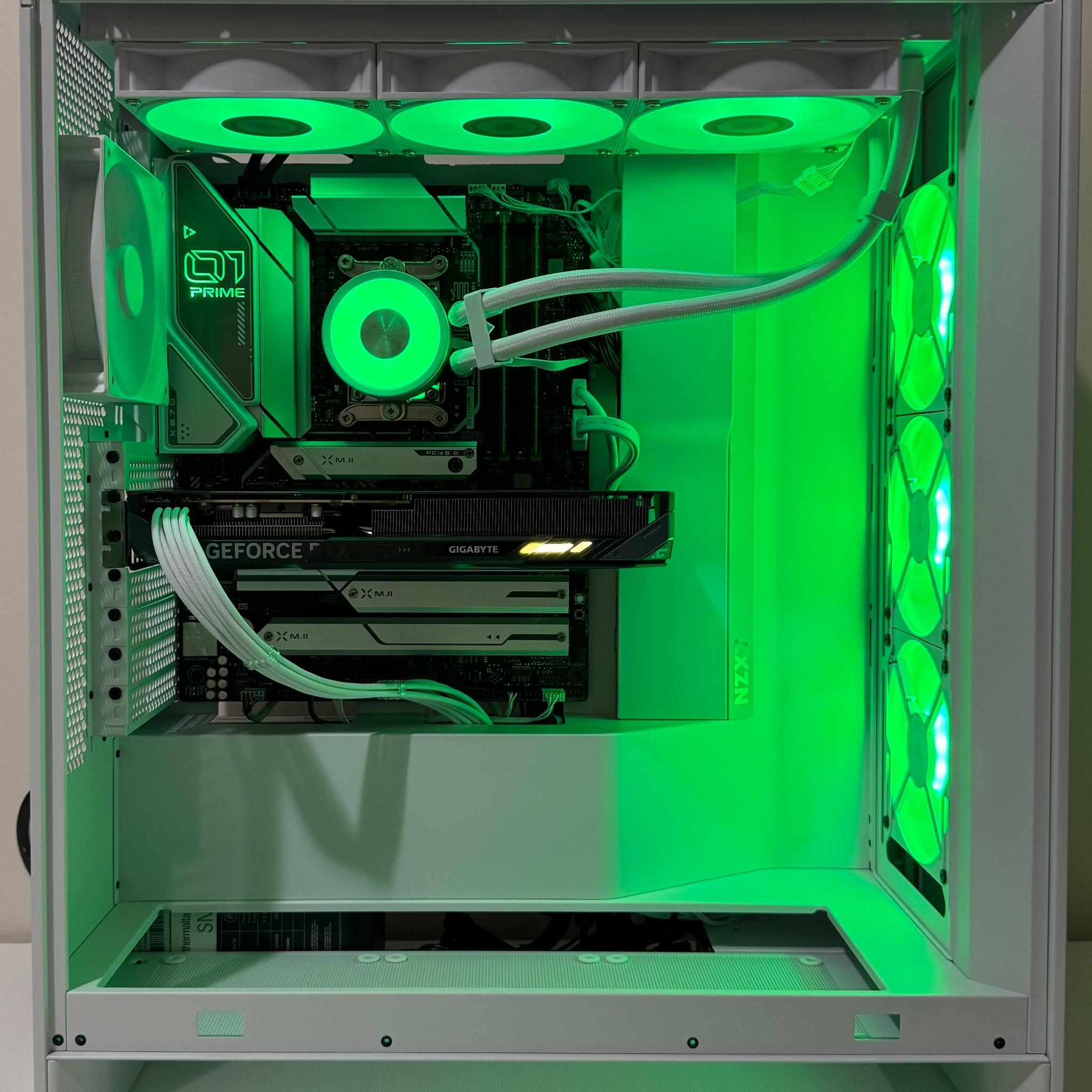 AMD Ryzen 7 8700F 64GB DDR5 RAM GeForce RTX 5060 1TB NVMe SSD NZXT H7 Flow AM5 Gaming PC