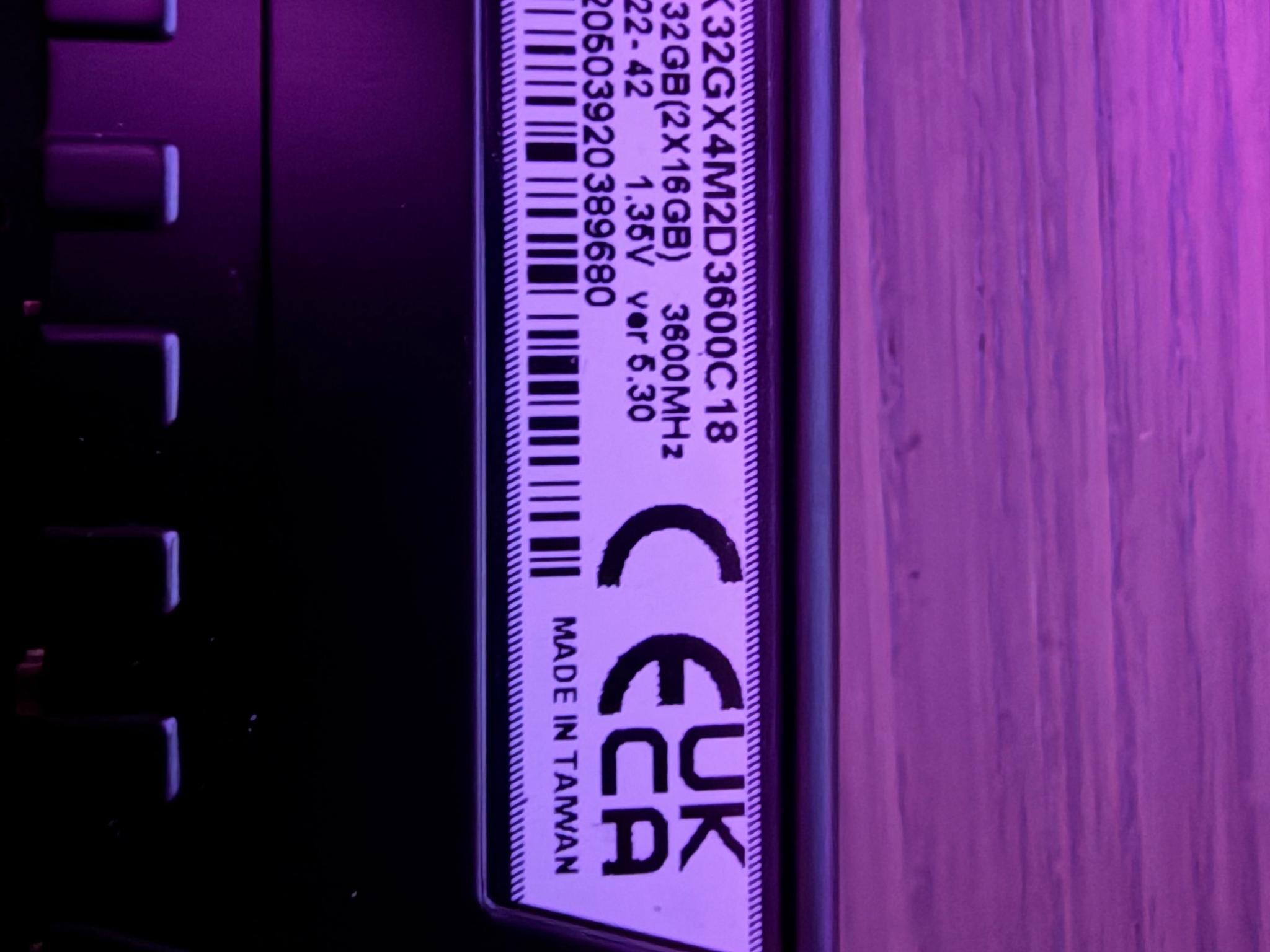 Corsair Vengeance LPX 32 GB (2x 16 GB)DDR4 3600 MHz