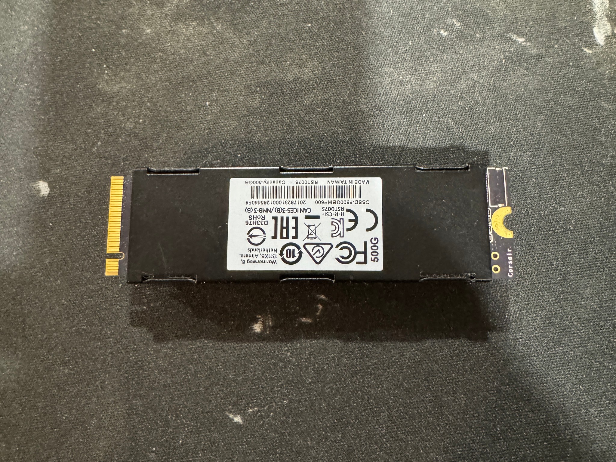 Corsair MP600 500 GB M.2-2280 PCIe 4.0 X4 NVME Solid State Drive