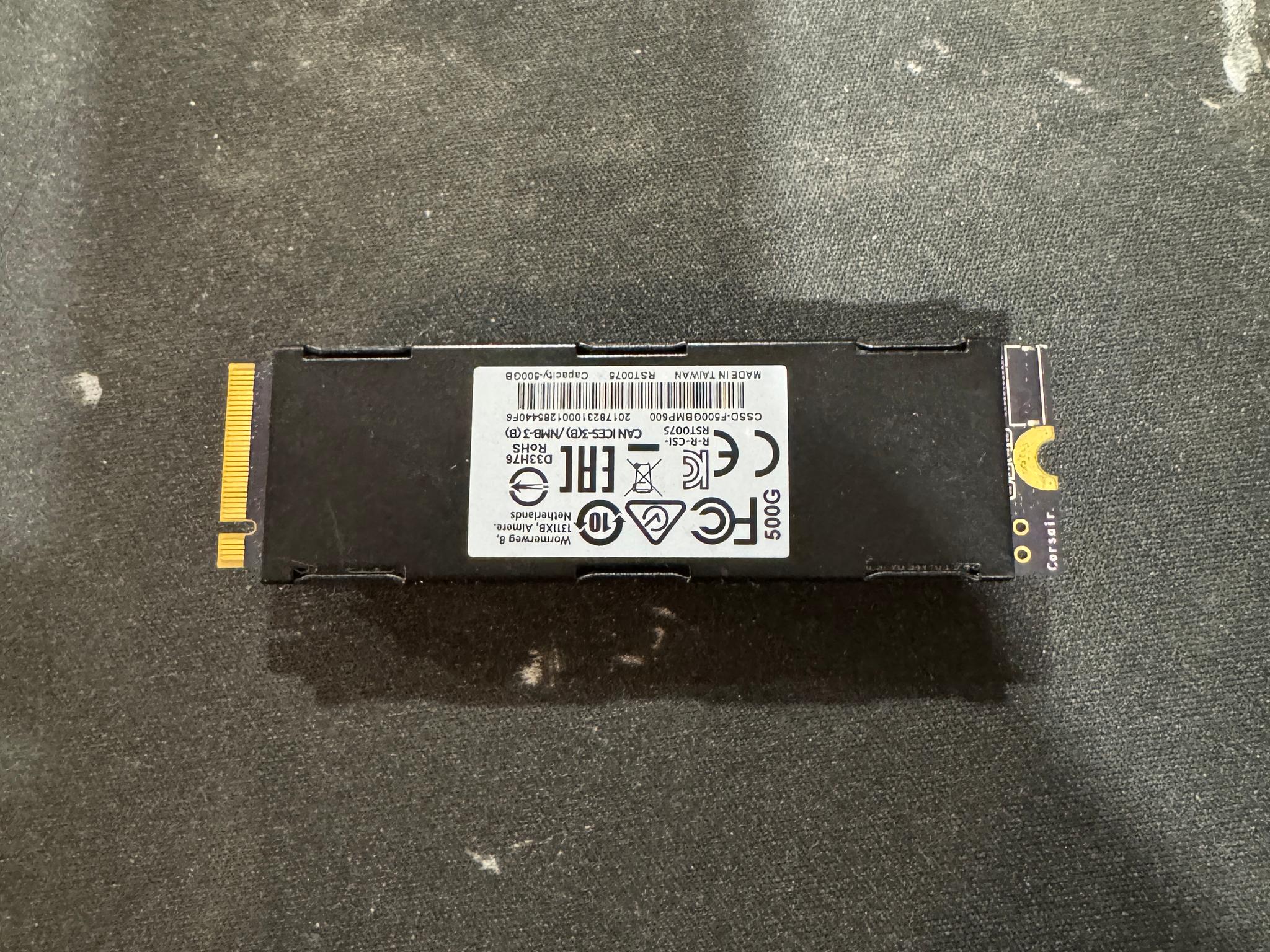 Corsair MP600 500 GB M.2-2280 PCIe 4.0 X4 NVME Solid State Drive