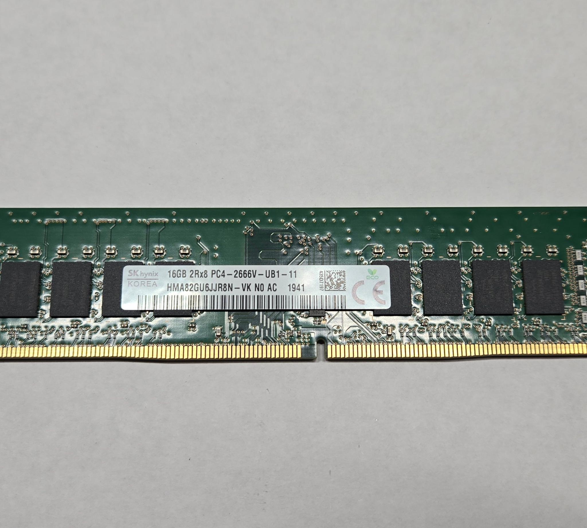 SK Hynix 16GB DDR4 2666MHz Desktop RAM (HMA82GU6JJR8N-VK) | Jawa