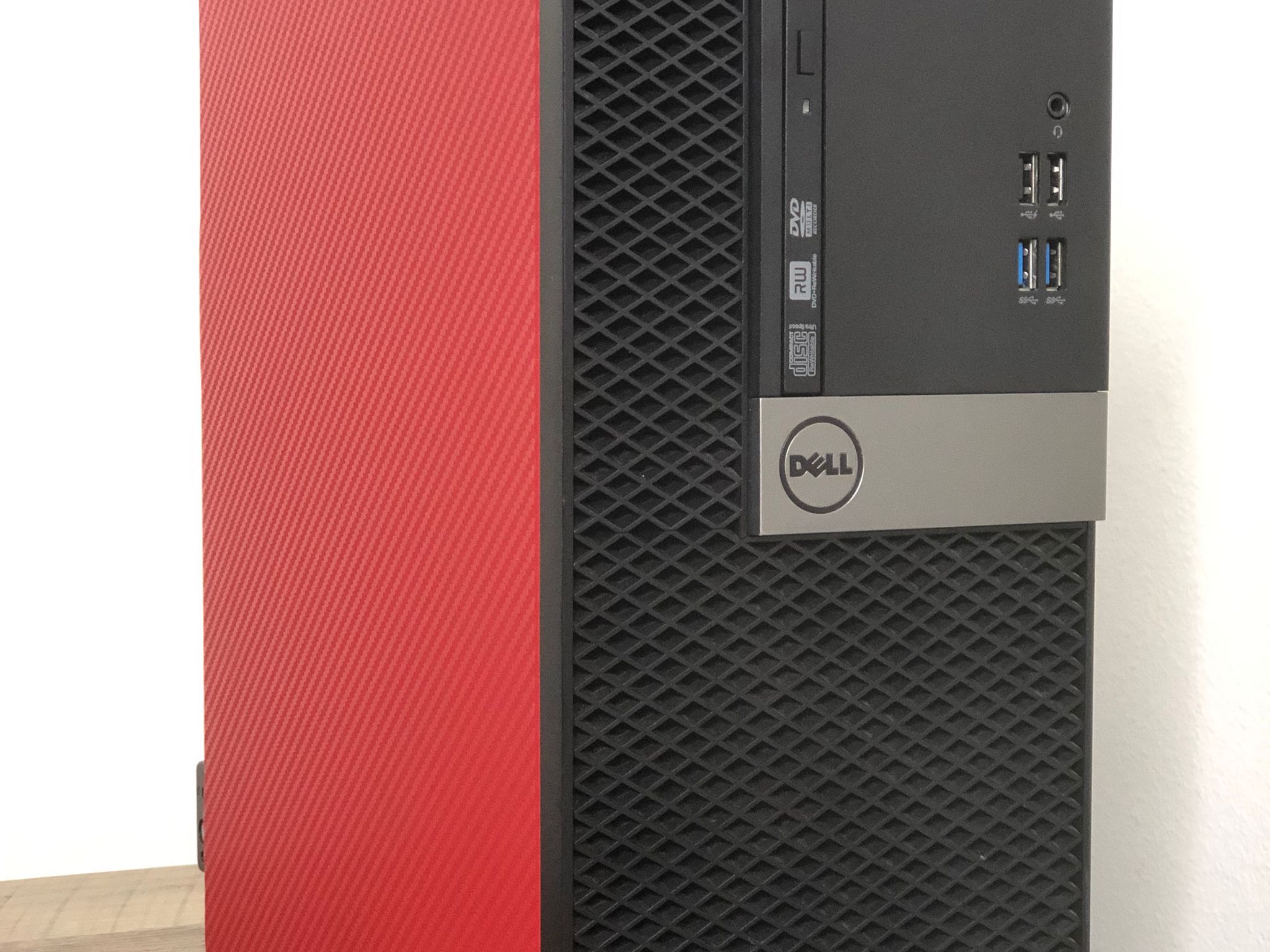 Budget Gaming PC GTX 1050 TI I5 6500 128GB SSD 500GB HDD 16GB Ram - Carbon Red