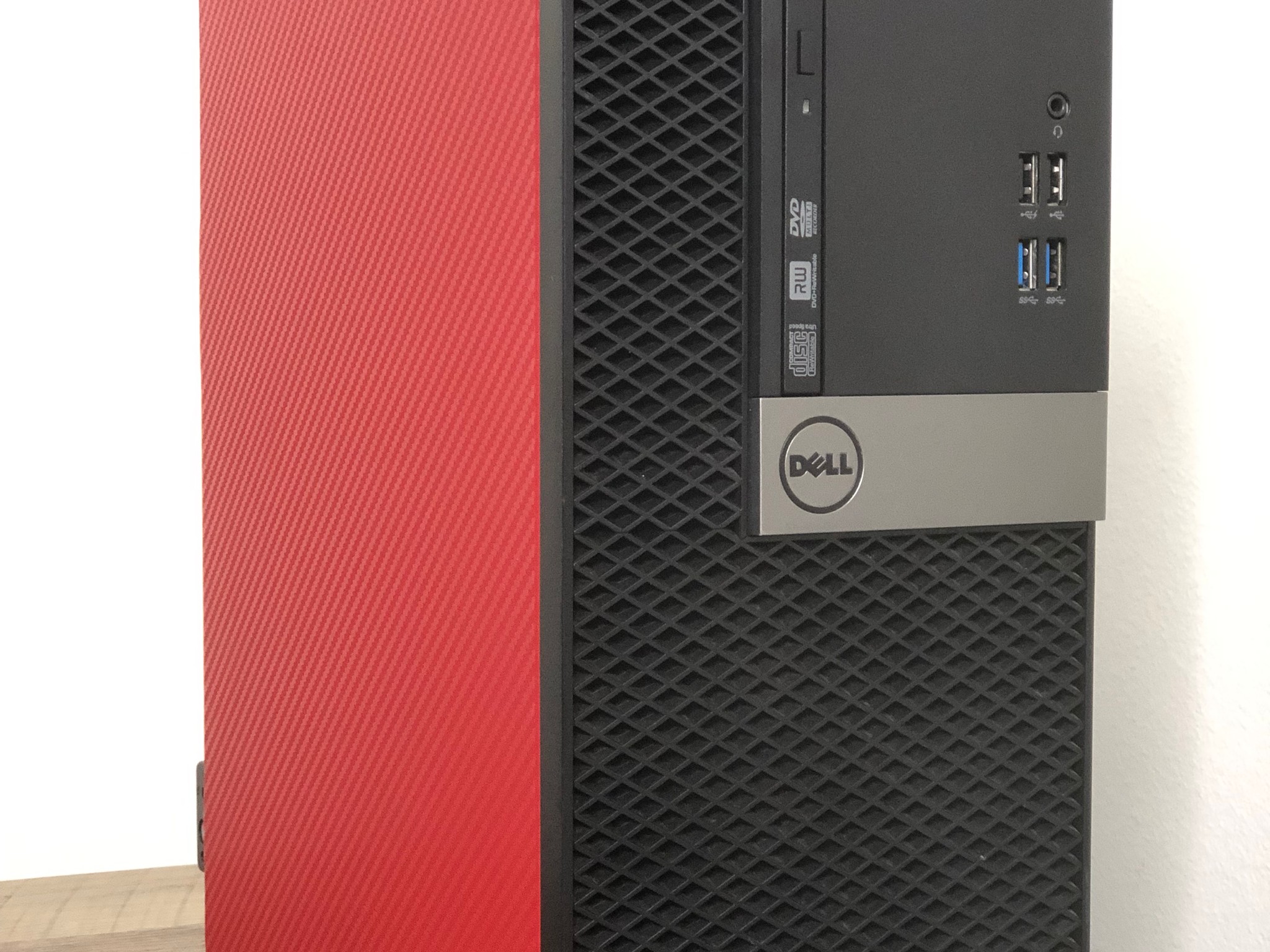 Budget Gaming PC GTX 1050 TI I5 6500 128GB SSD 500GB HDD 16GB Ram - Carbon Red