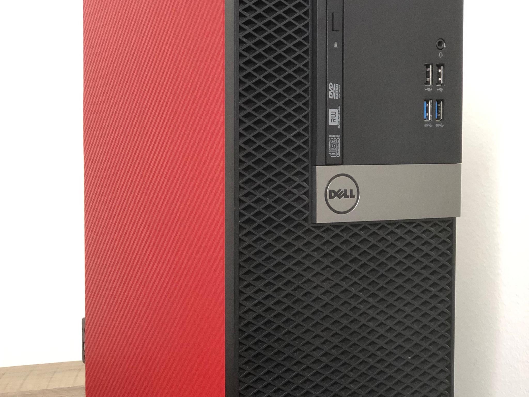 Budget Gaming PC GTX 1050 TI I5 6500 128GB SSD 500GB HDD 16GB Ram - Carbon Red