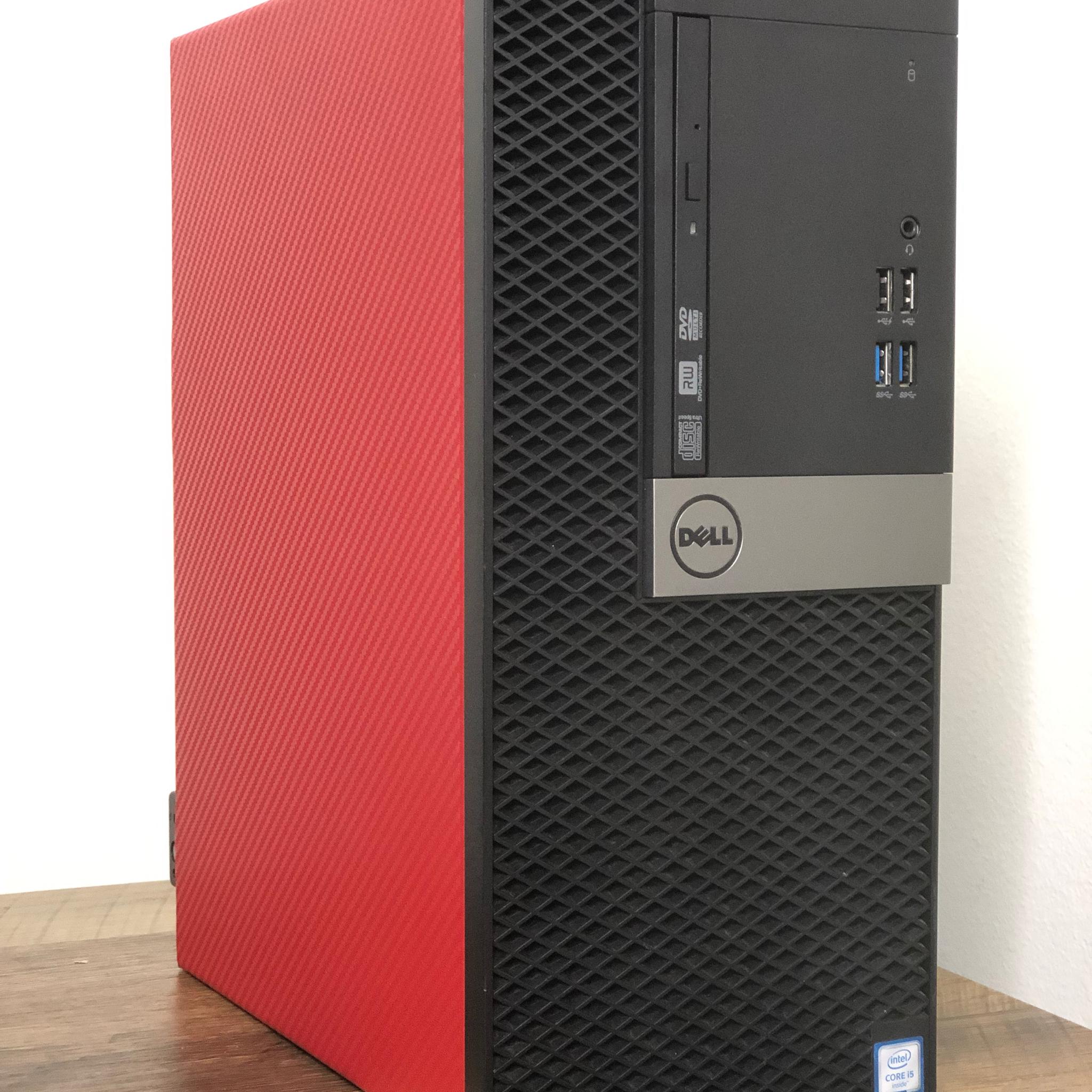 Budget Gaming PC GTX 1050 TI I5 6500 128GB SSD 500GB HDD 16GB Ram - Carbon Red