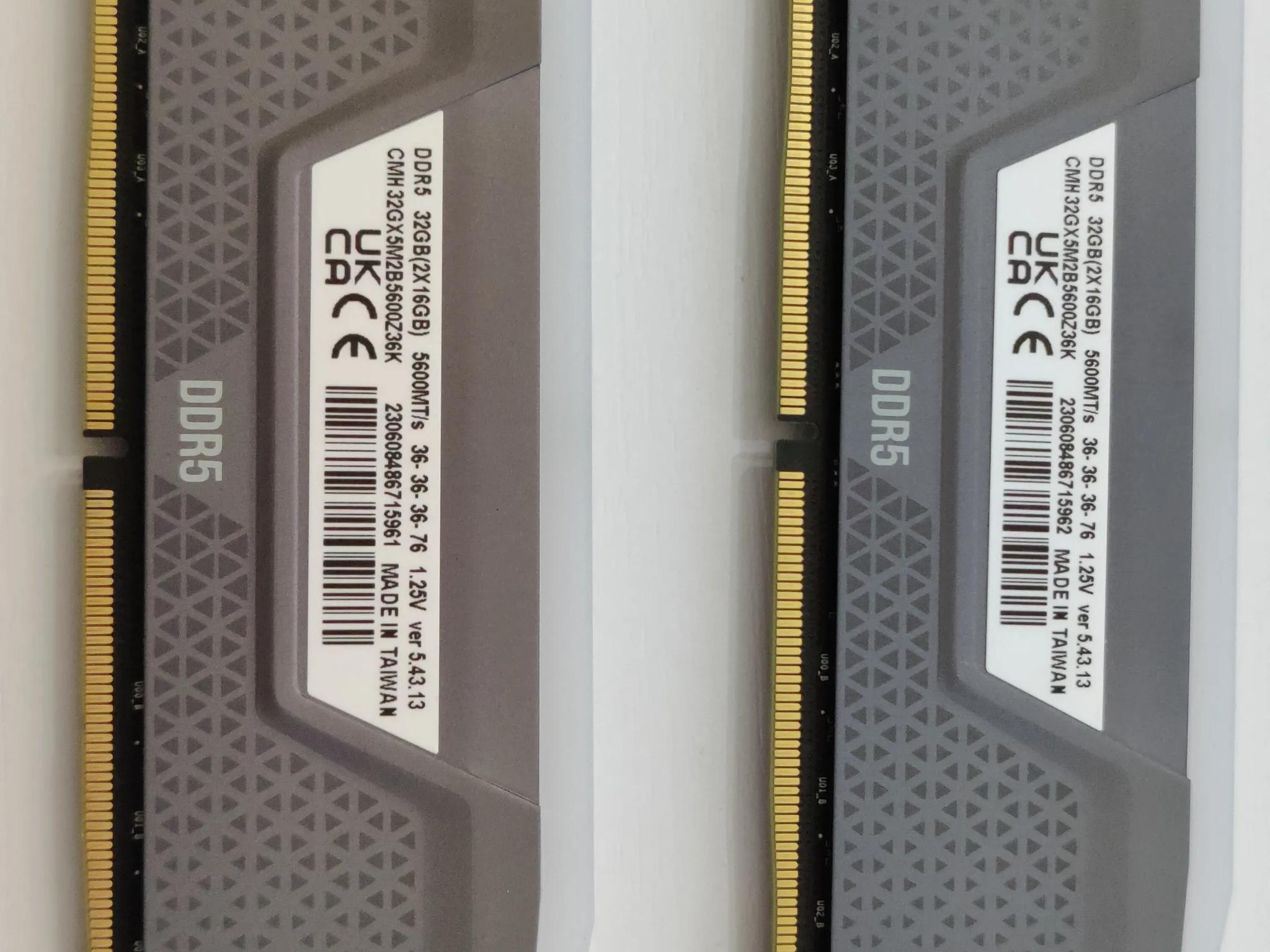 Corsair vengeance rgb ddr5 32gb 5600mhz