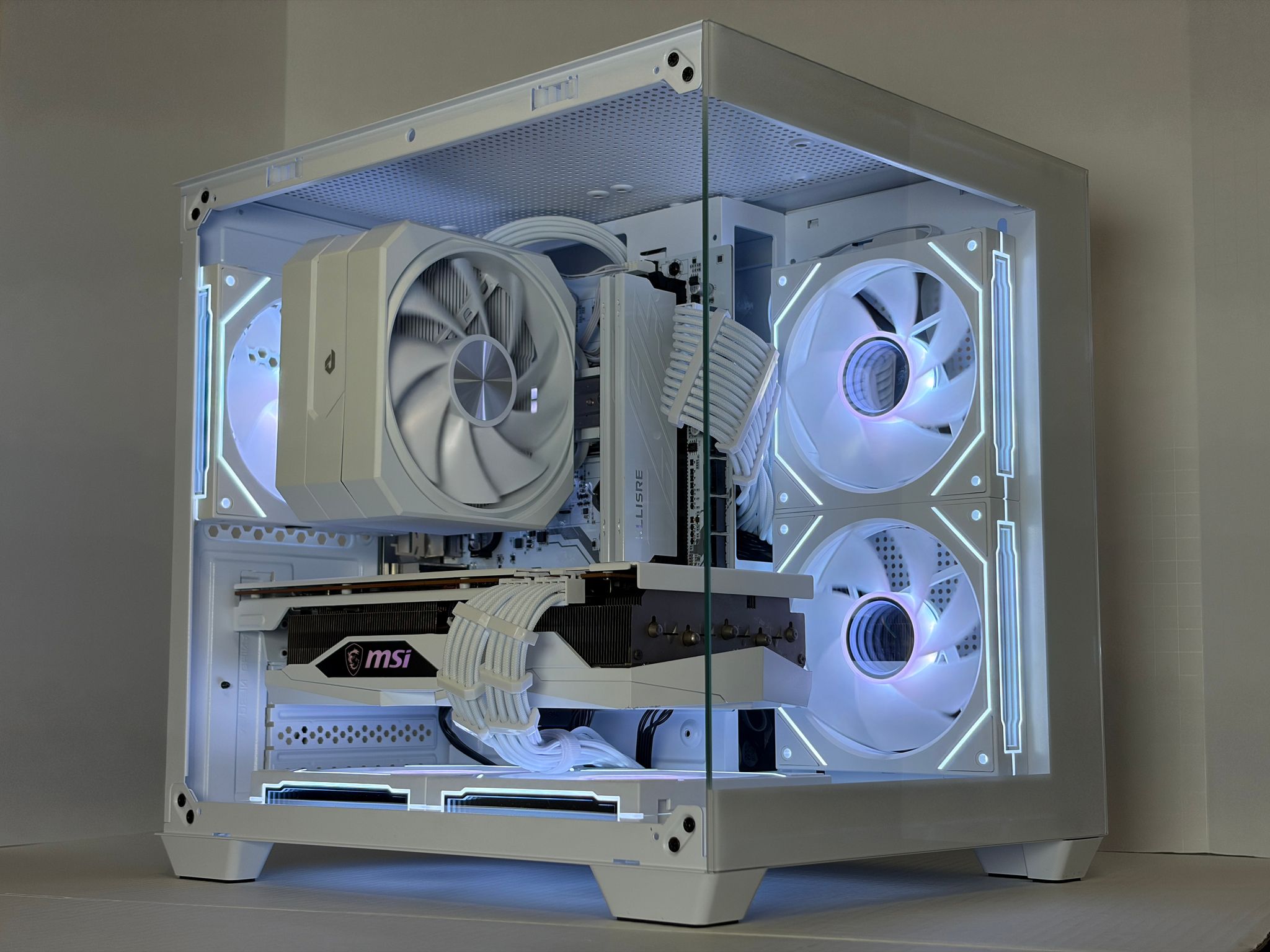 🔥 Arctic Halo | RX 6700 XT + Ryzen 5 5600 | All-White Gaming PC | 16GB RAM