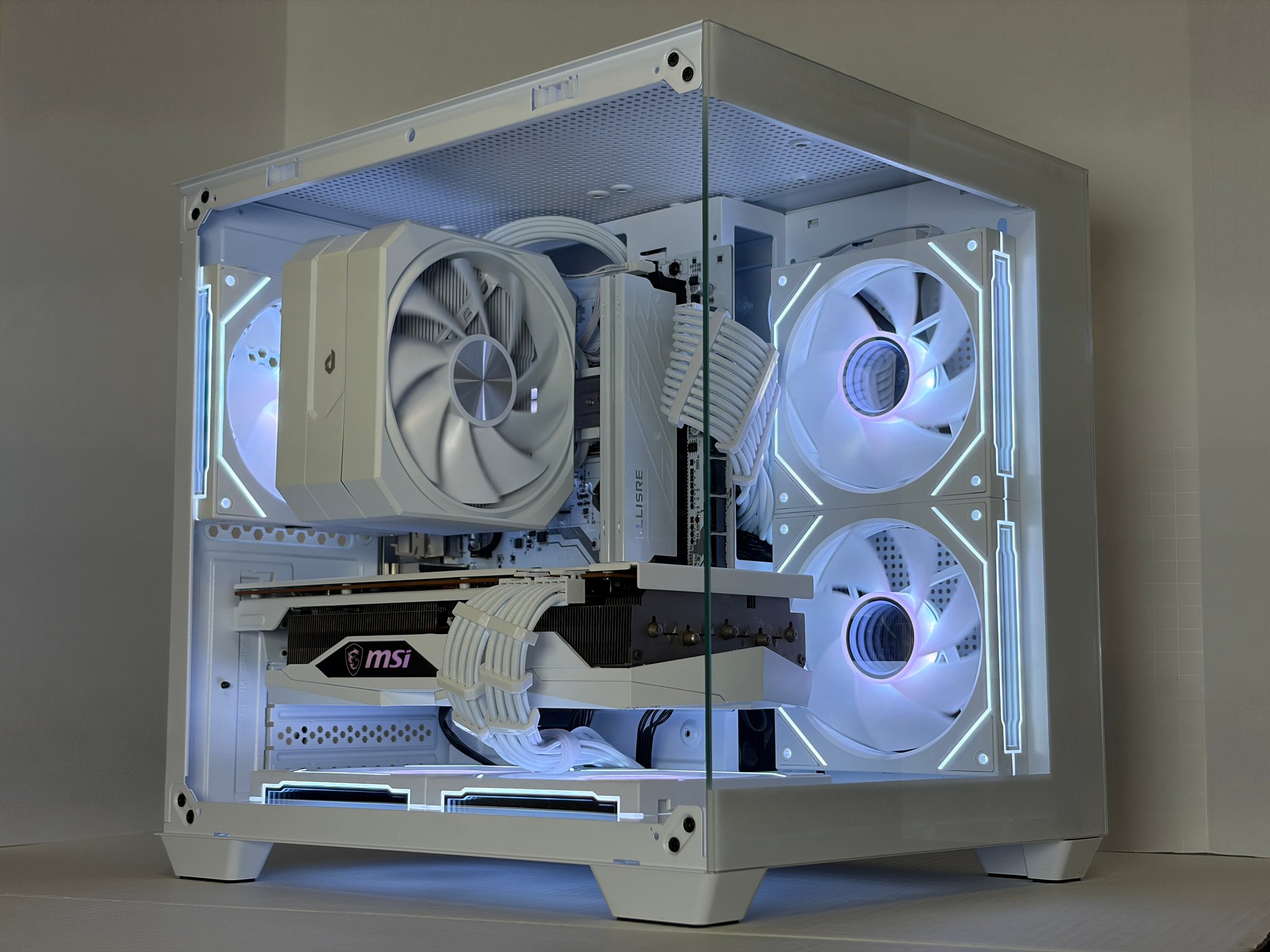 🔥 Arctic Halo | RX 6700 XT + Ryzen 5 5600 | All-White Gaming PC | 16GB RAM