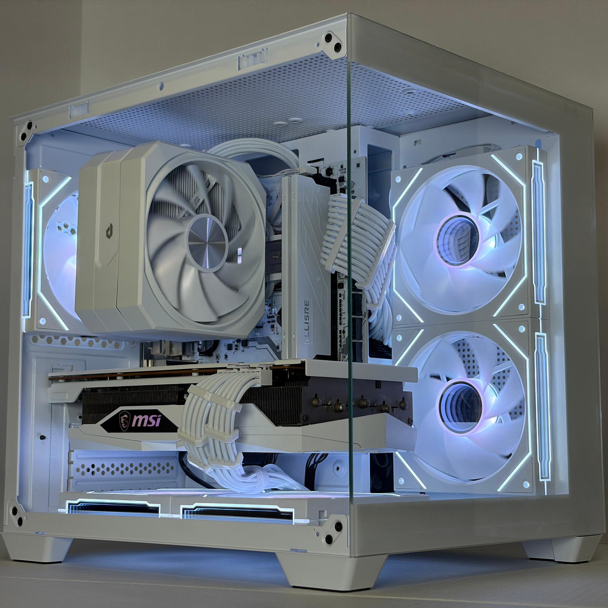 🔥 Arctic Halo | RX 6700 XT + Ryzen 5 5600 | All-White Gaming PC | 16GB RAM