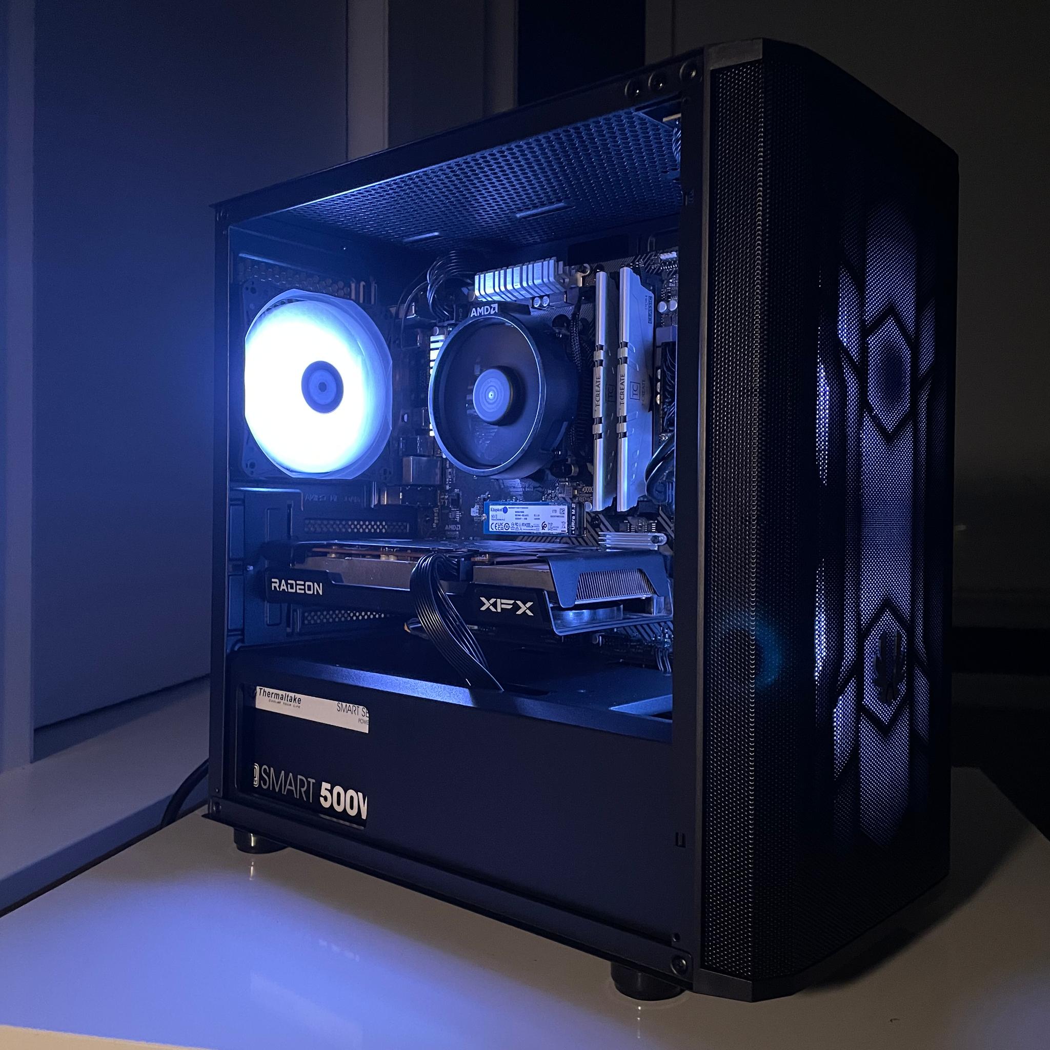 🖤🤍🩶Ryzen 3600•XFX 6600•1tb nvme🩶🤍🖤