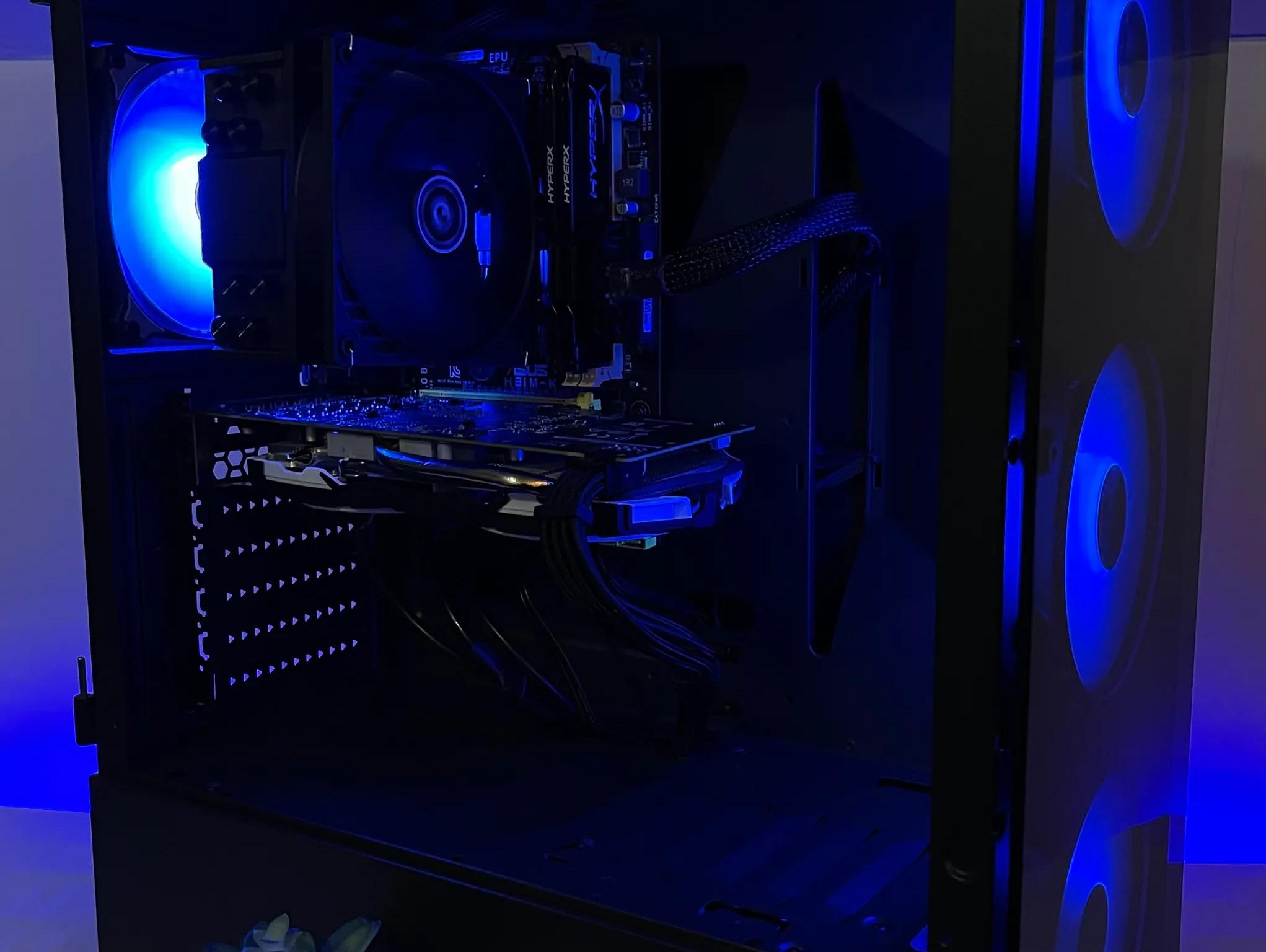 RGB i7 Gaming PC (i7-4770, 16GB RAM, RX 570 8GB, 512GB SSD/1TB HDD)