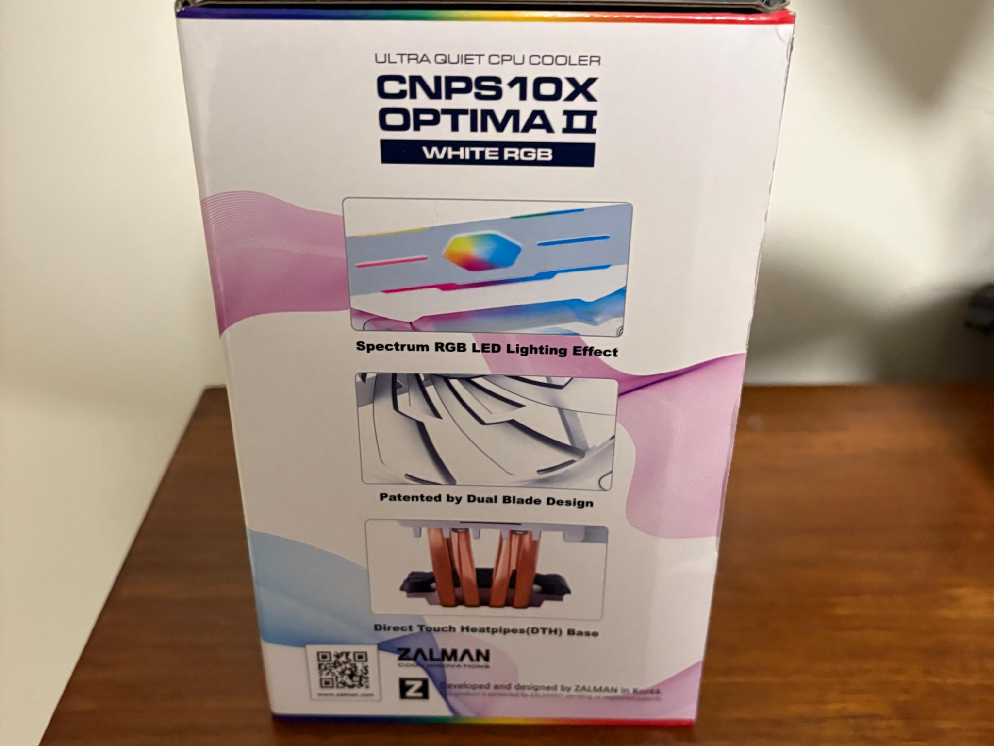 Zalman CNPS10X Optima II White RGB CPU Cooler (BNIB)