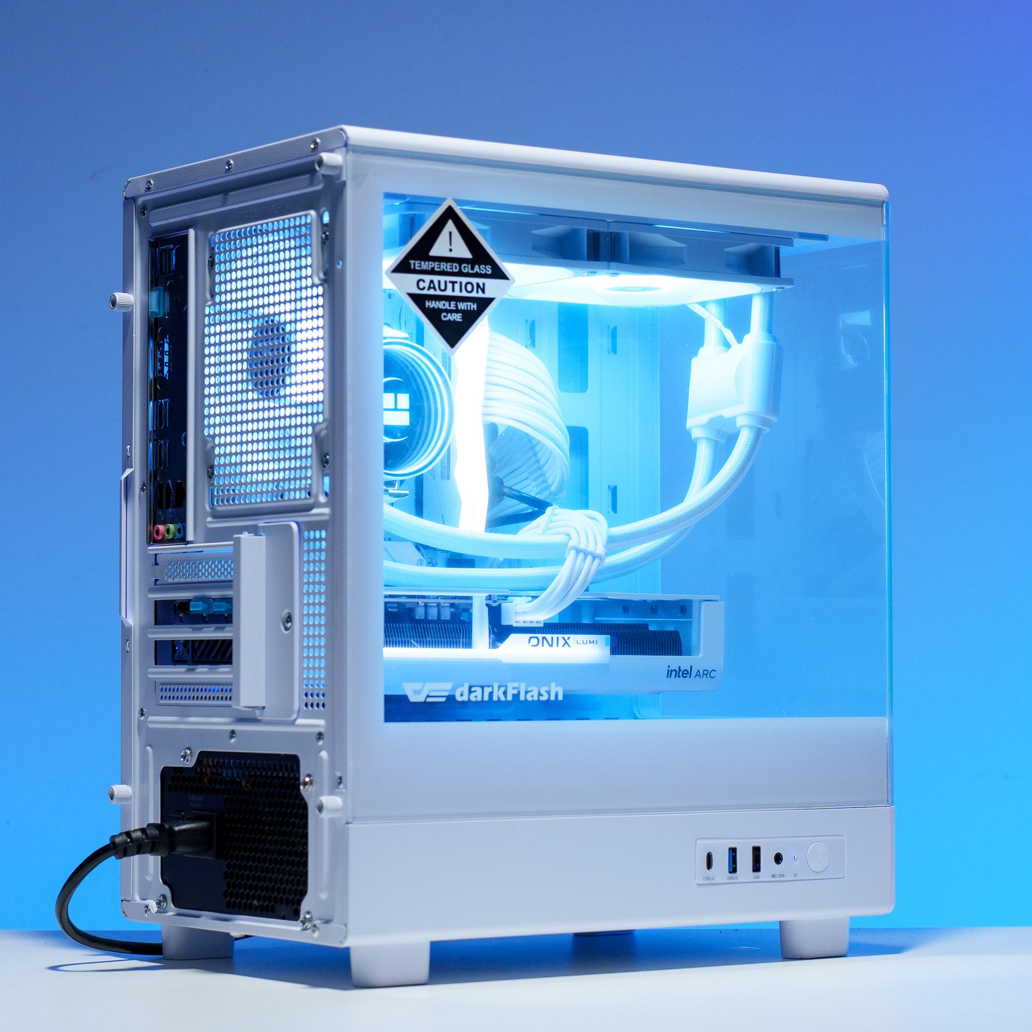 Pure White Gaming PC | Ryzen 5 7600x | Intel B580 | 32GB DDR5 RAM | 1TB m.2
