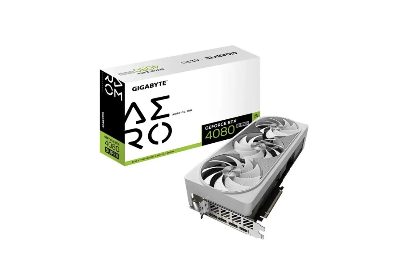 GIGABYTE - NVIDIA GeForce RTX 4080 SUPER Aero OC 16GB GDDR6X PCI Express 4.0 Graphics Card - White