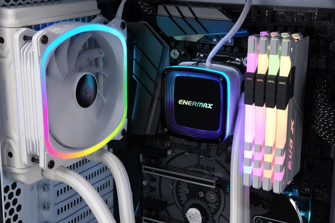 Enermax AQUAFUSION 120mm ARGB AIO CPU Cooler - AM5 & LGA 1700 Kit Included