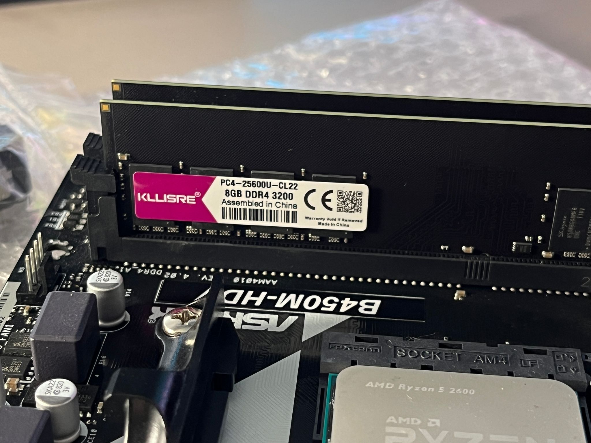 Combo! CPU RAM Motherboard & RGB Fans Ryzen 5 16GB RAM