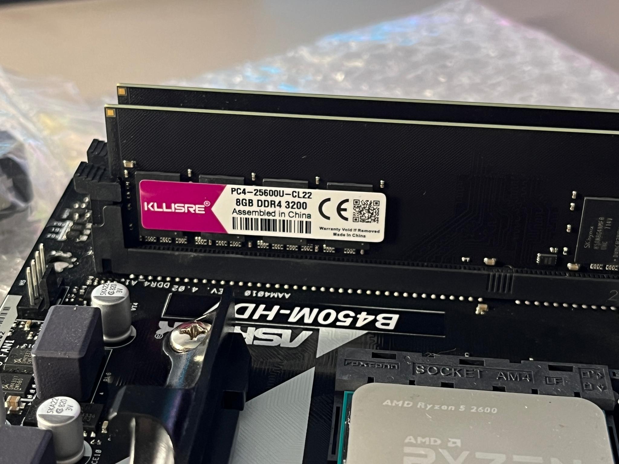 Combo! CPU RAM Motherboard & RGB Fans Ryzen 5 16GB RAM