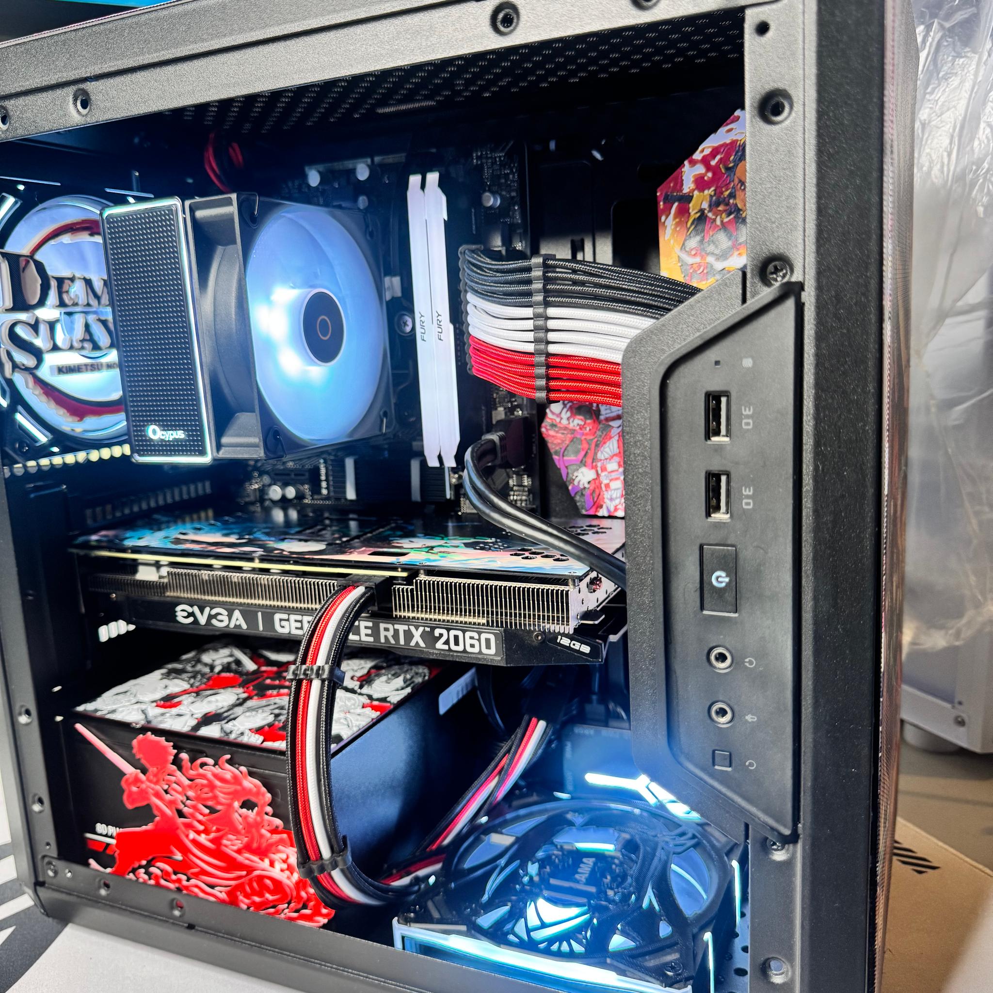 GeForce RTX 2060 12GB Custom Gaming PC - Ryzen 5 5500, 32GB RAM, 512GB NVMe SSD